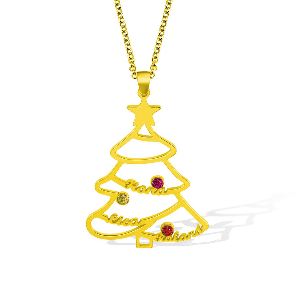Custom Christmas Tree Necklace
