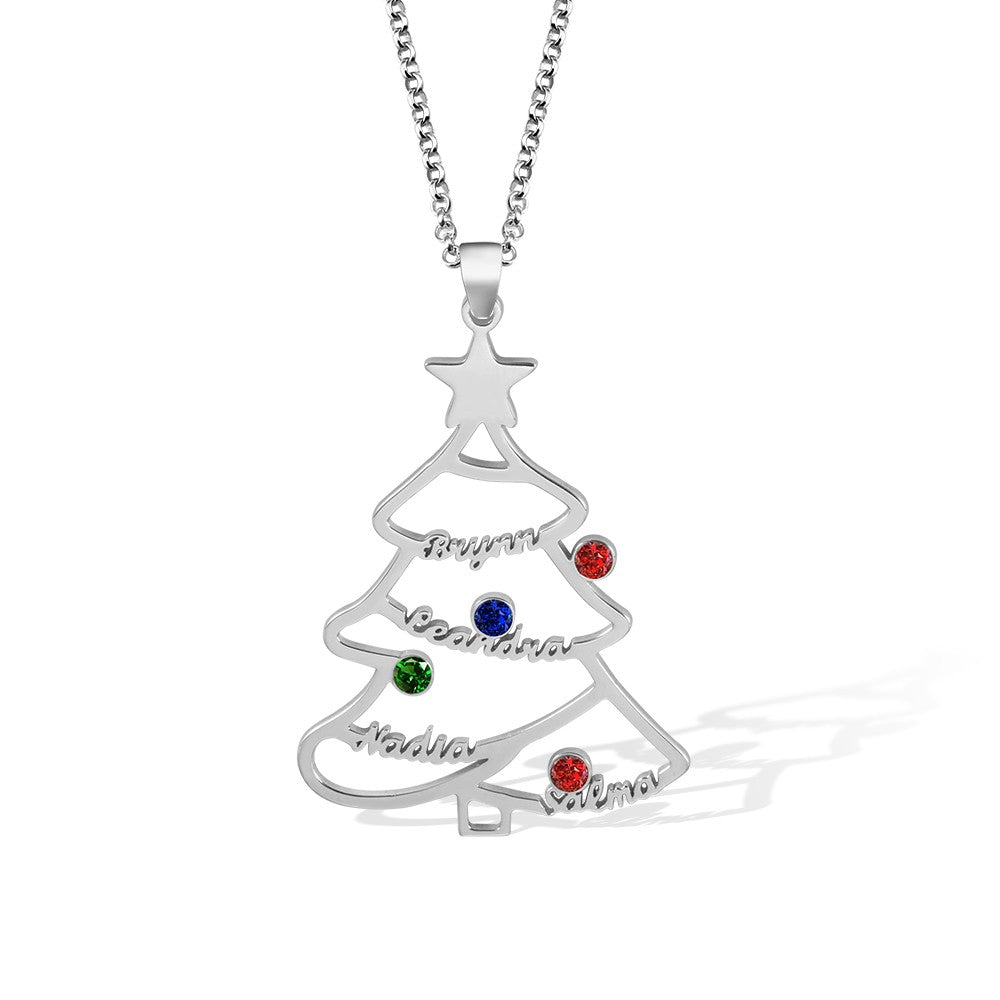 Custom Christmas Tree Necklace