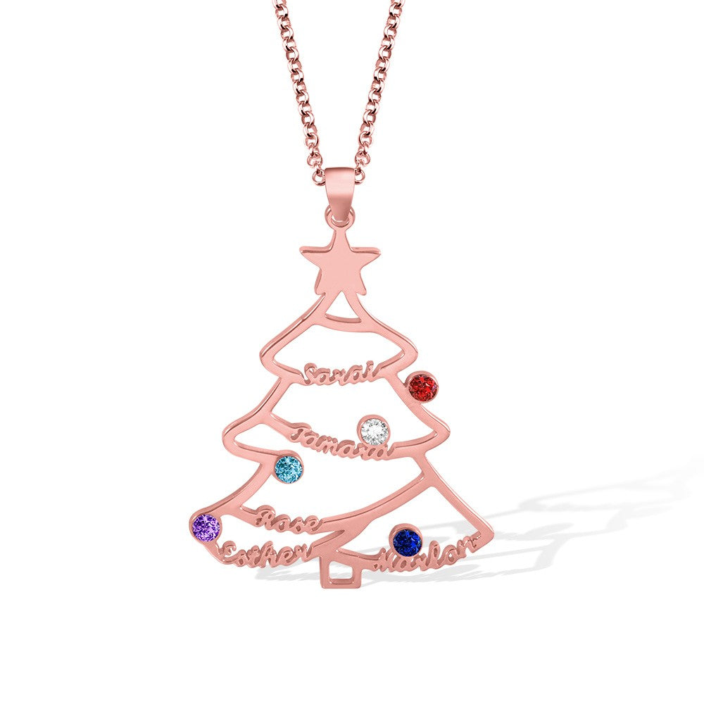 Custom Christmas Tree Necklace