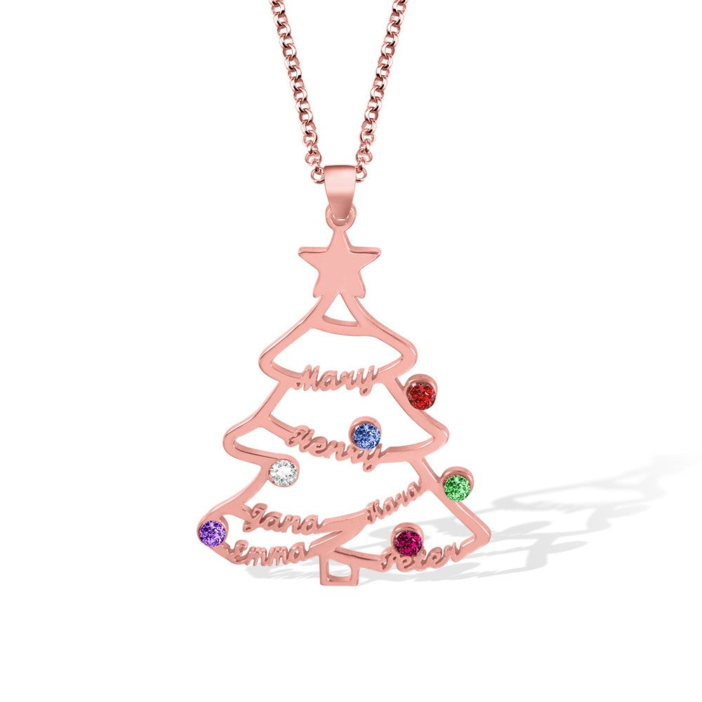 Custom Christmas Tree Necklace