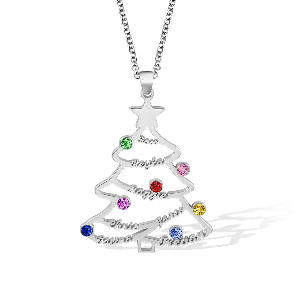 Custom Christmas Tree Necklace
