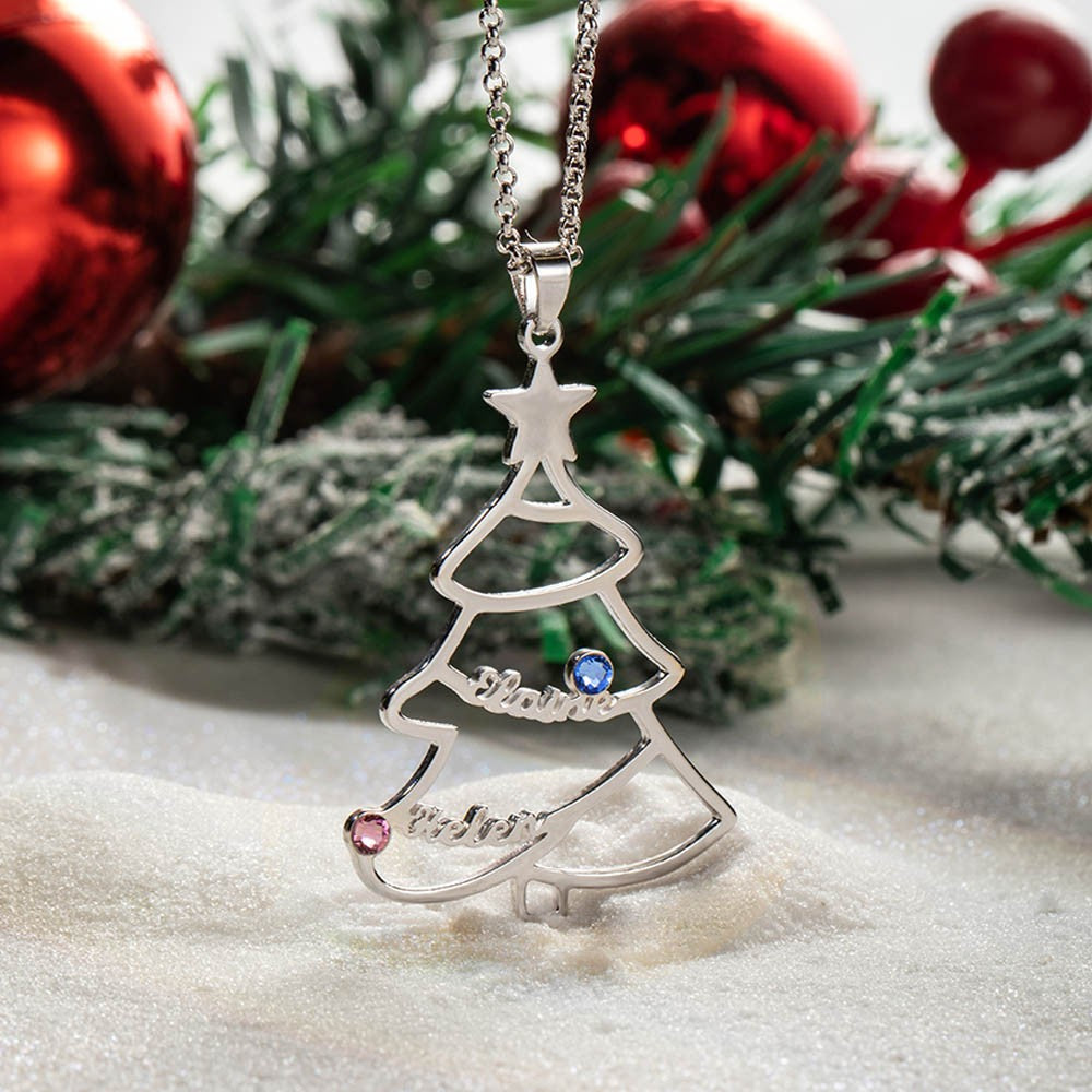 Custom Christmas Tree Necklace