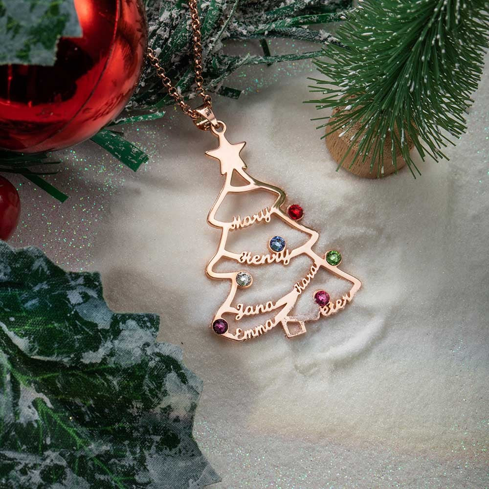 Custom Christmas Tree Necklace