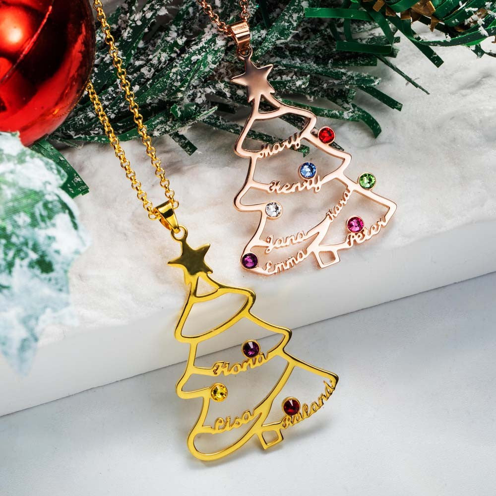 Custom Christmas Tree Necklace