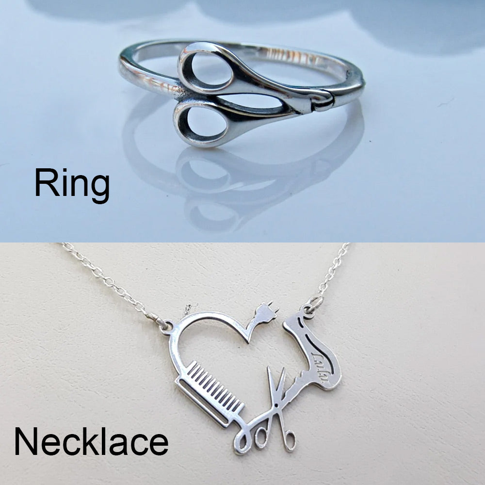 Personalized Necklace/Ring For Barber