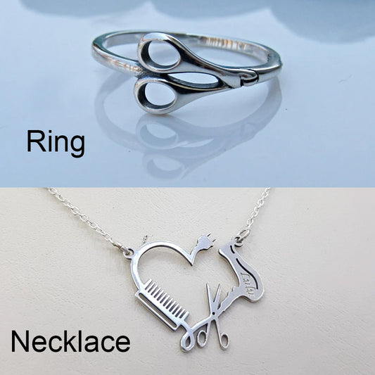Personalized Necklace/Ring For Barber