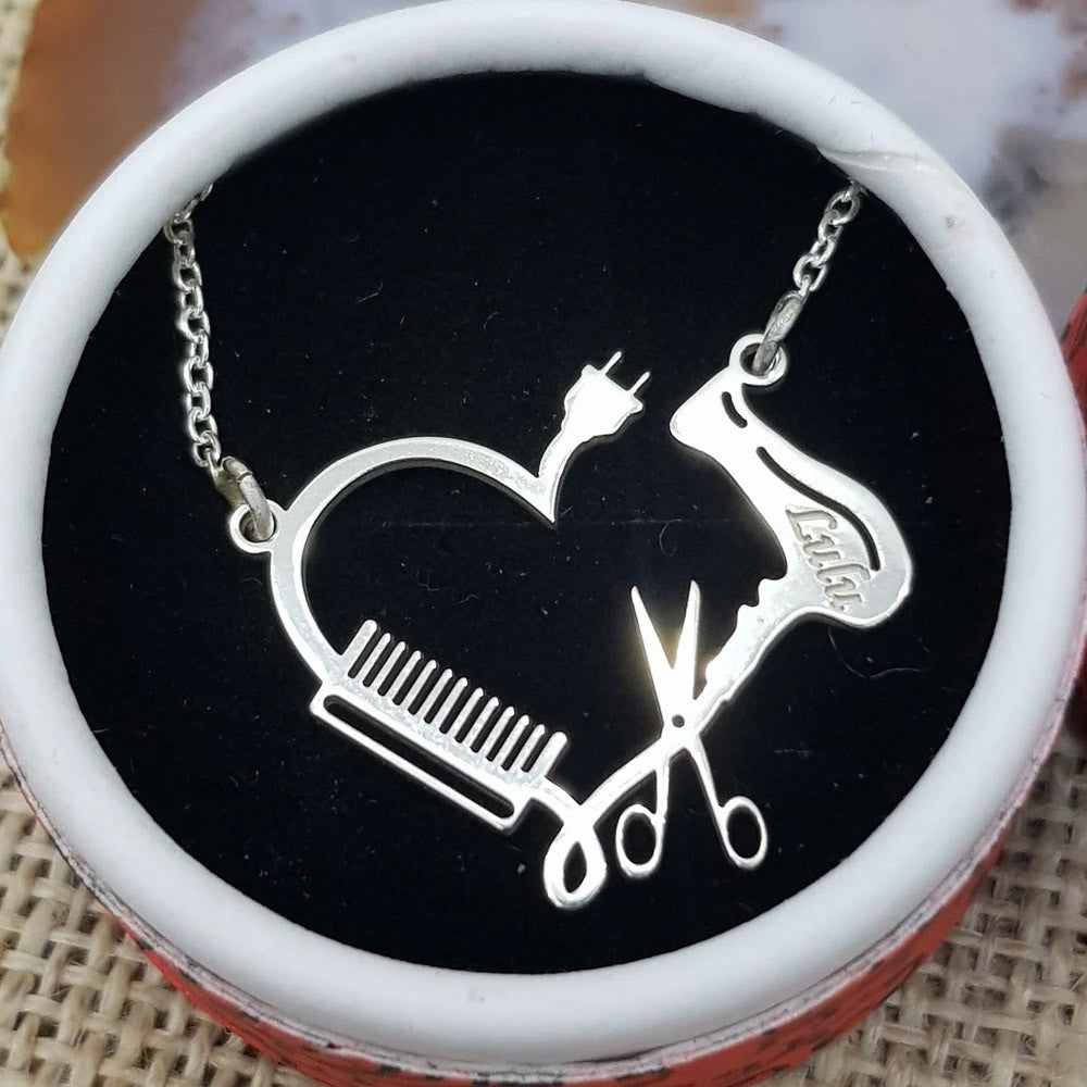 Personalized Necklace/Ring For Barber