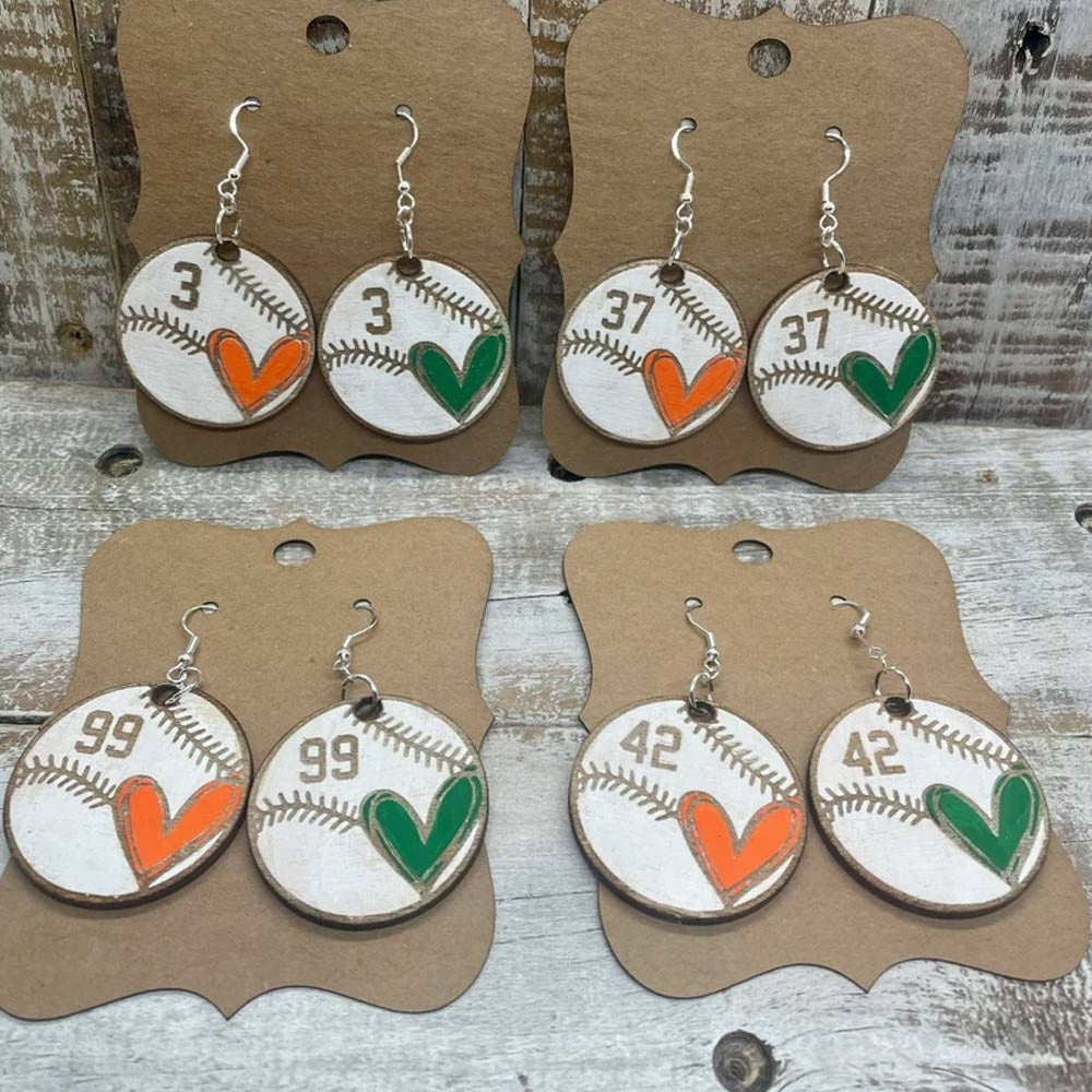 Customized Baseball/Softball Earrings