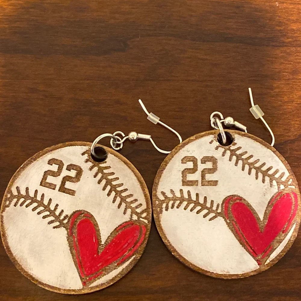 Customized Baseball/Softball Earrings