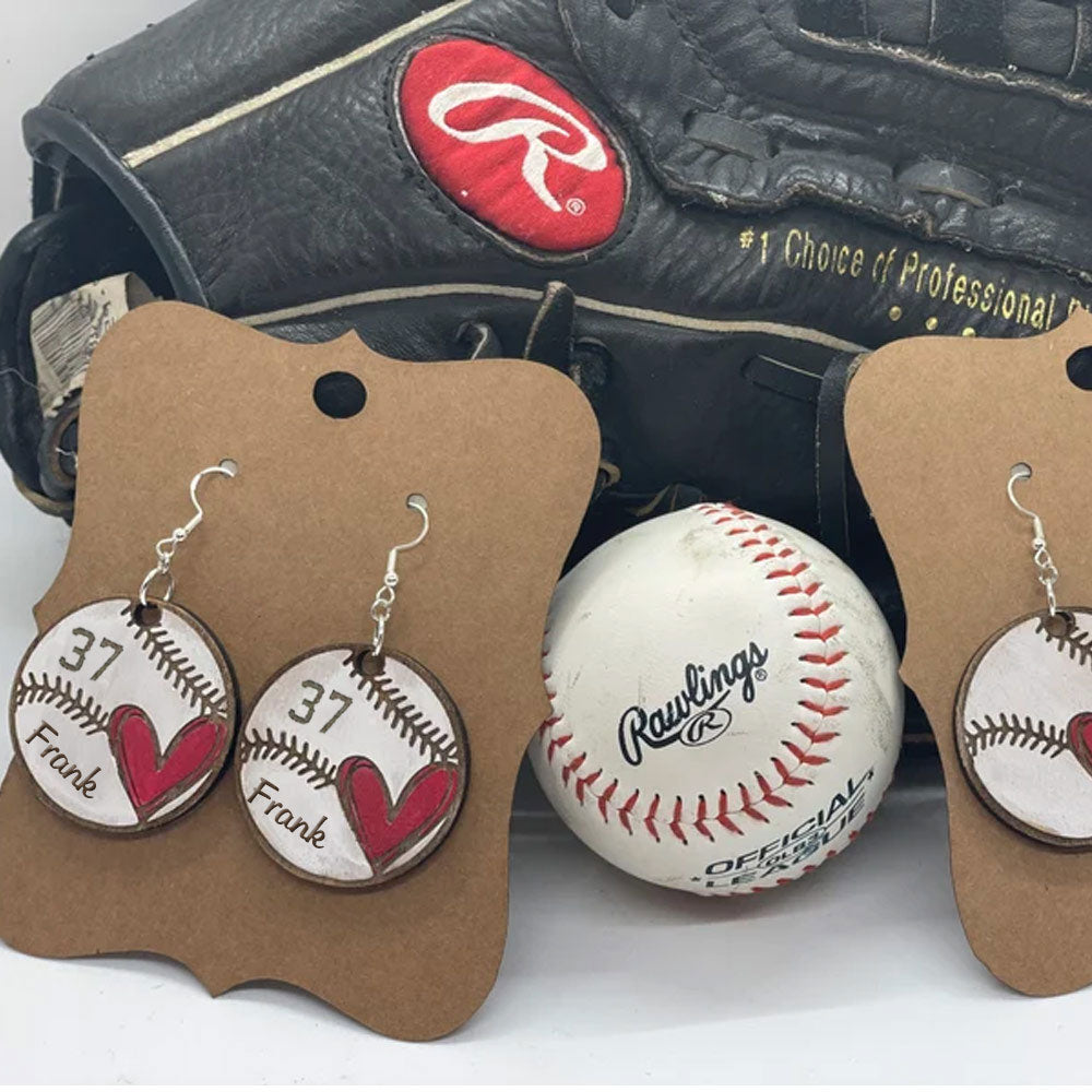 Customized Baseball/Softball Earrings