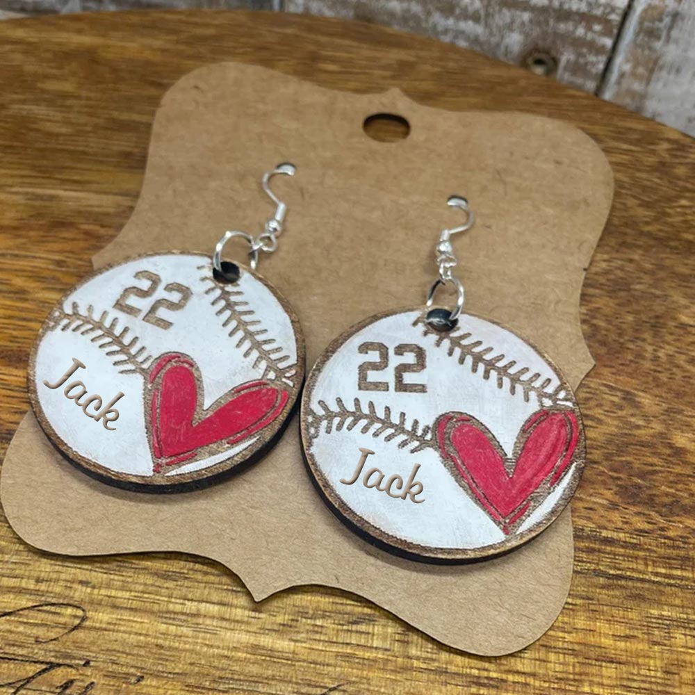 Customized Baseball/Softball Earrings