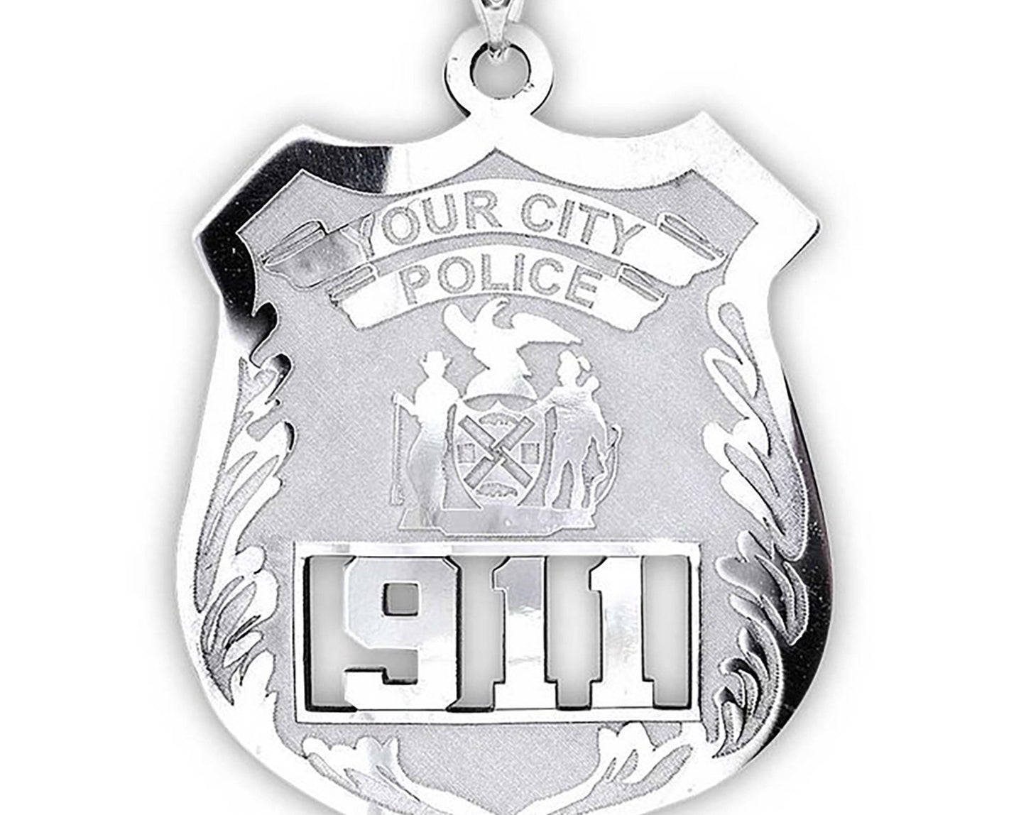 Police Officer Gifts, Police Gift, Police Badge, Personalized Police Badge Retirement Necklace with Any Number & Dept, Police Necklace
