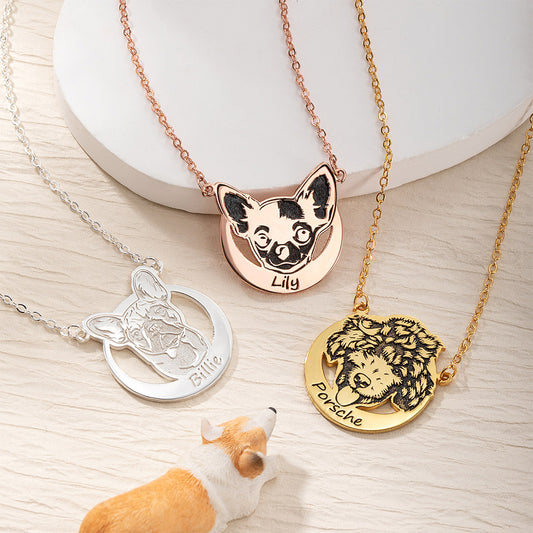 Personalized French Bulldog Silver Necklace, Dog Name Necklace, Handmade Dog Gifts, Dog Breed Jewelry