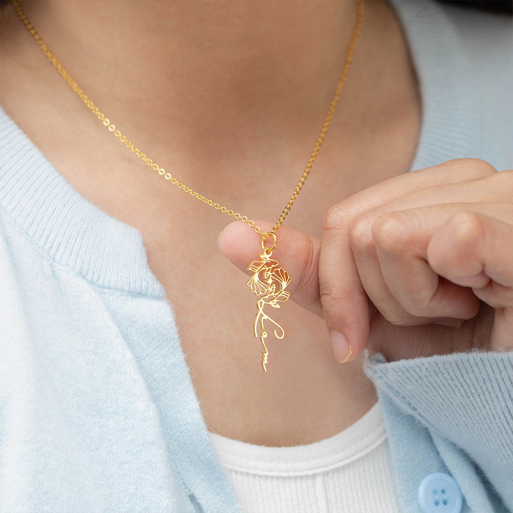 Custom Zodiac Sign Name Necklace, Sterling Silver 925 Constellation Necklace with Name, Astrology Jewelry, Birthday/Mother's Day Gift for Her/Mom