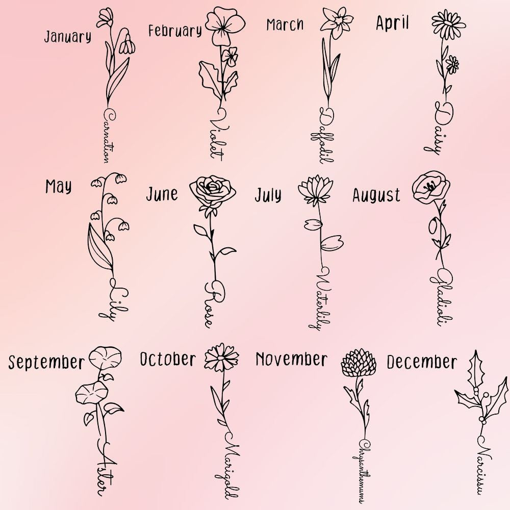 Custom Engraved Name Birth Flower Floating Glitter Pens, Bling Dynamic Liquid Sand Pens Set of 2, Graduation/Appreciation Gifts for Students/Teachers