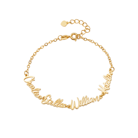 Personalized Dainty Multiple Names Family Bracelet, Mother's Day/Anniversary/Christmas Gift for Mother/Wife/Family