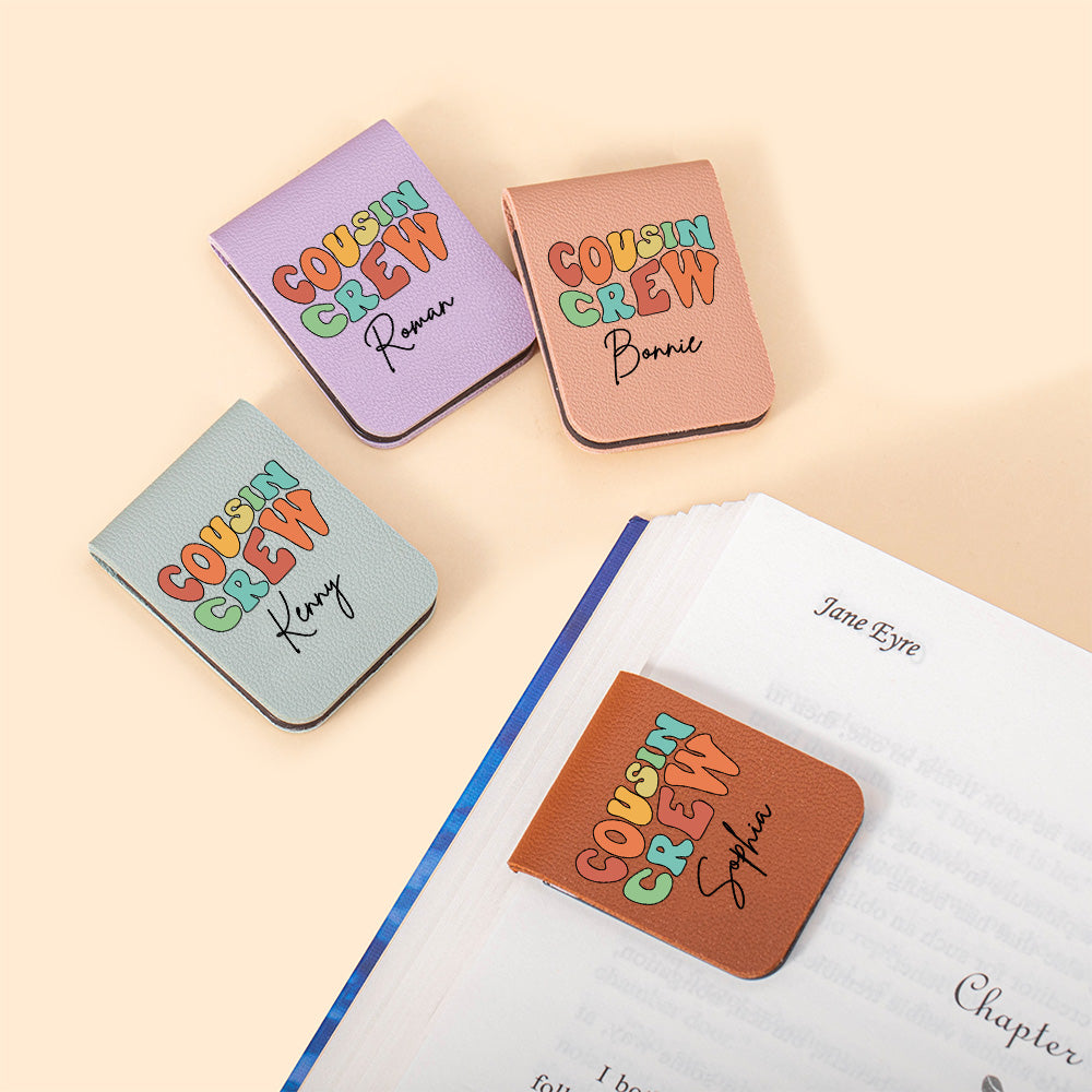 Custom Cousin Crew Bookmark,Personalize with Names, Multiple Color Options Available