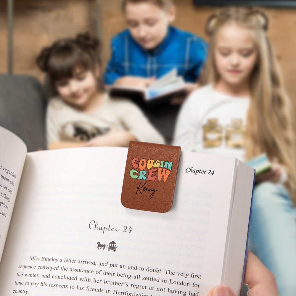 Custom Cousin Crew Bookmark,Personalize with Names, Multiple Color Options Available