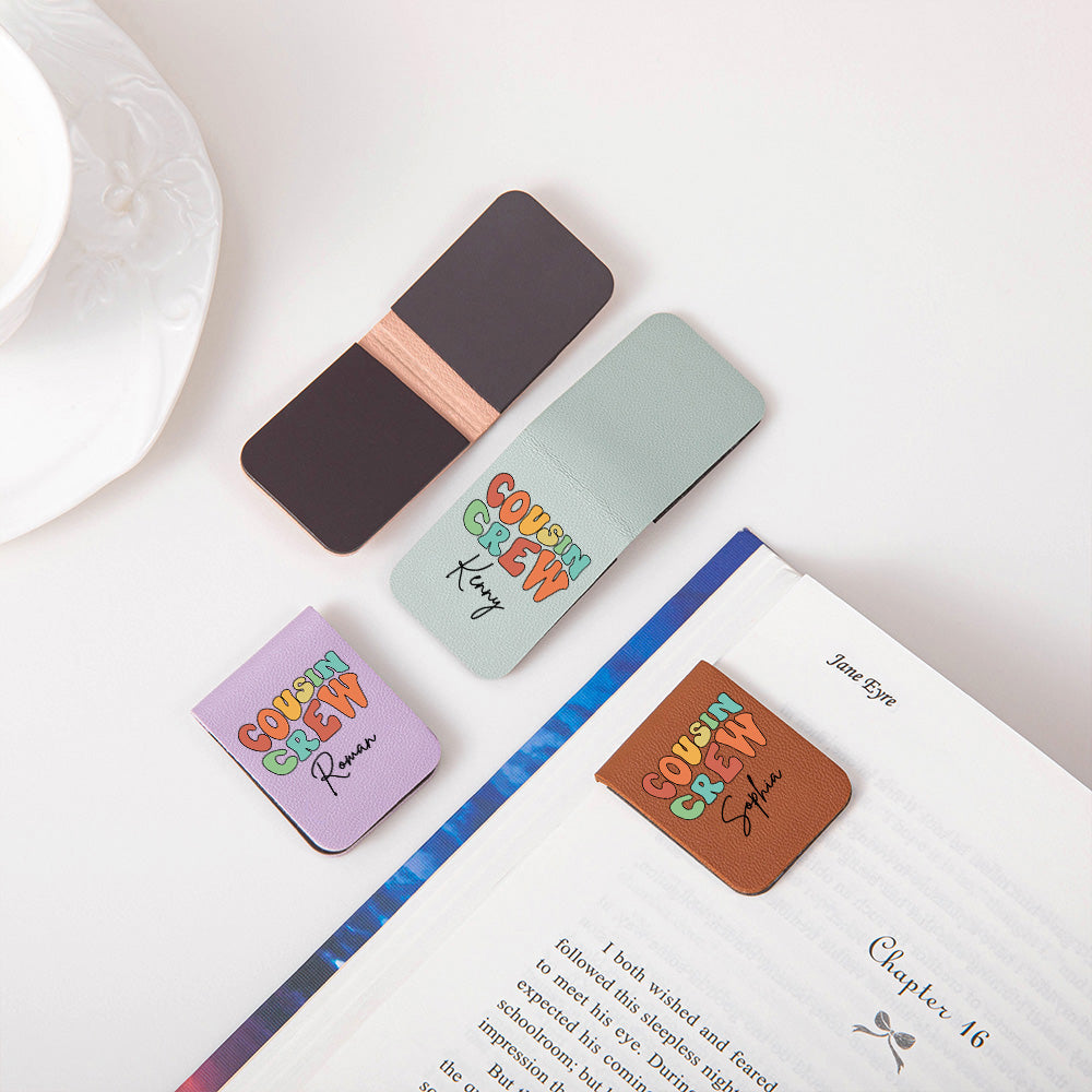 Custom Cousin Crew Bookmark,Personalize with Names, Multiple Color Options Available