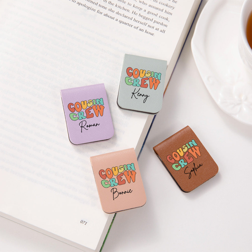 Custom Cousin Crew Bookmark,Personalize with Names, Multiple Color Options Available