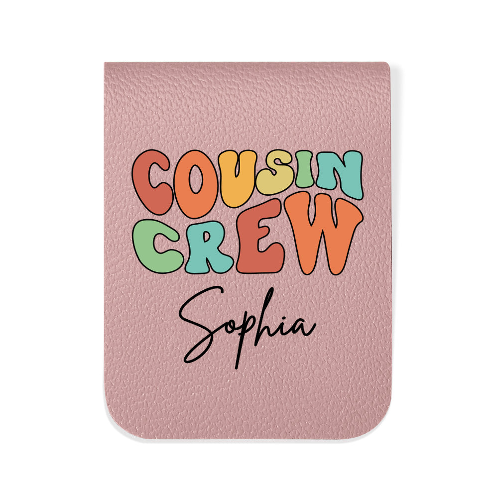 Custom Cousin Crew Bookmark,Personalize with Names, Multiple Color Options Available