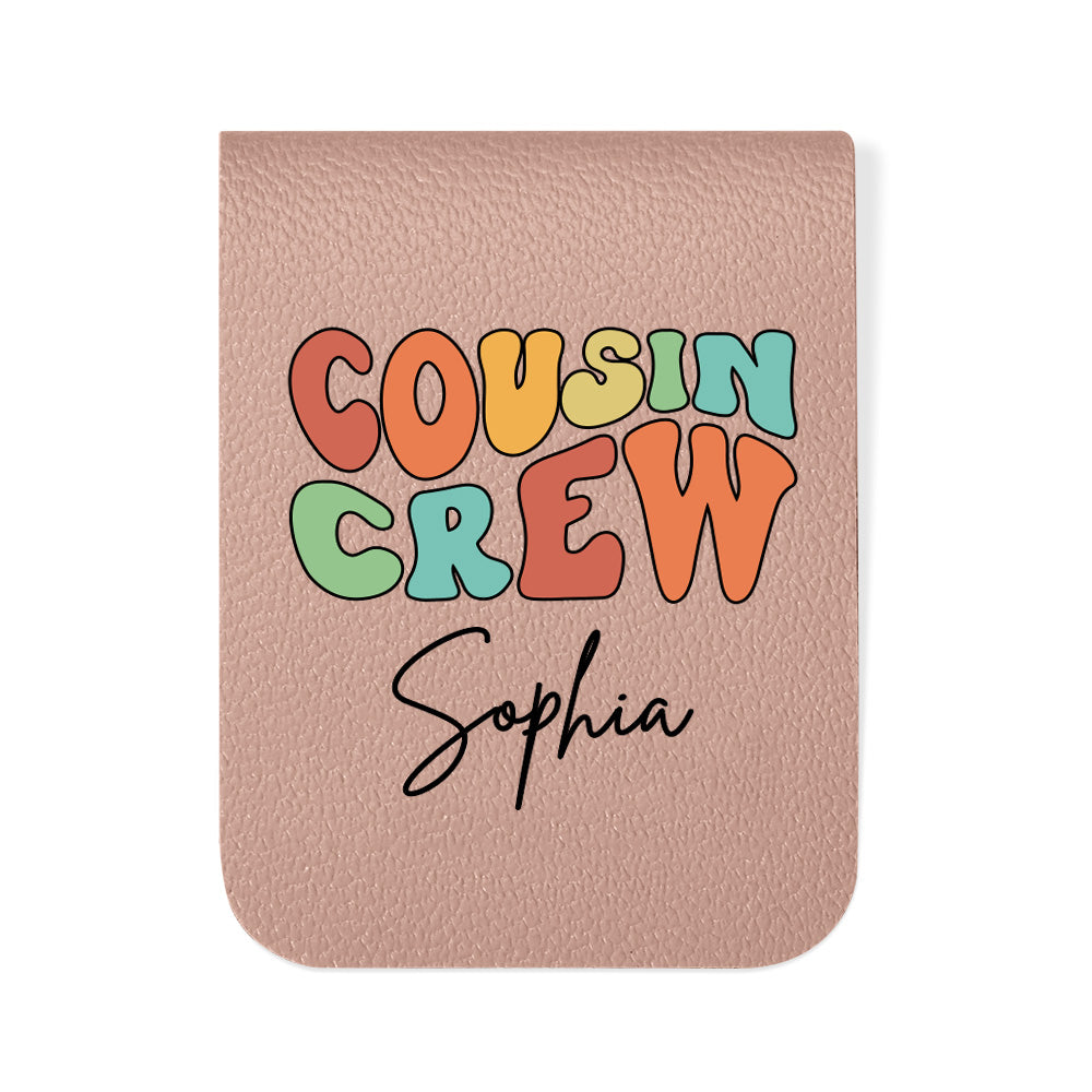 Custom Cousin Crew Bookmark,Personalize with Names, Multiple Color Options Available