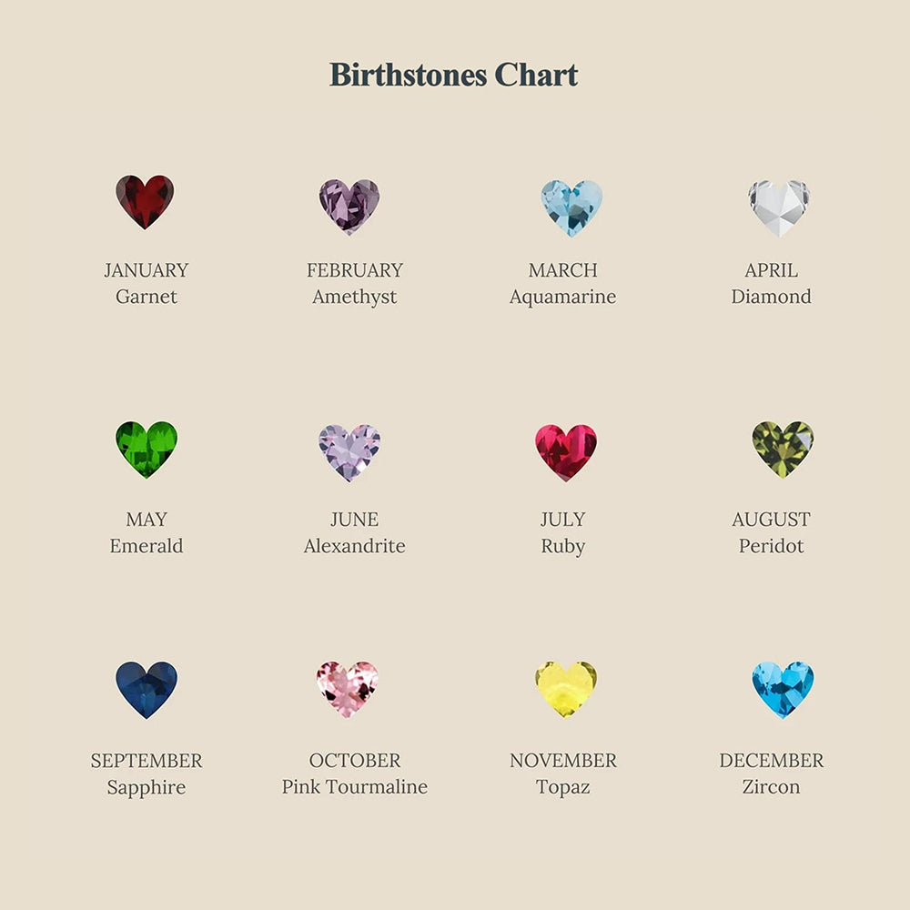 Personalized Tiny Heart Birthstone Necklace, Minimalist Heart Necklace, Love Necklace, Valentine's Day Gift, Christmas Gift, Gift for her