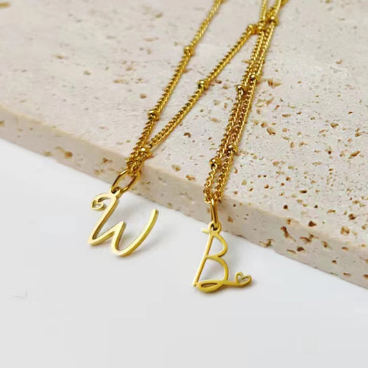 Custom Initial Necklace Personalized Letter Pendant, Custom Letter Jewelry, Personalized Letter Pendant for Her