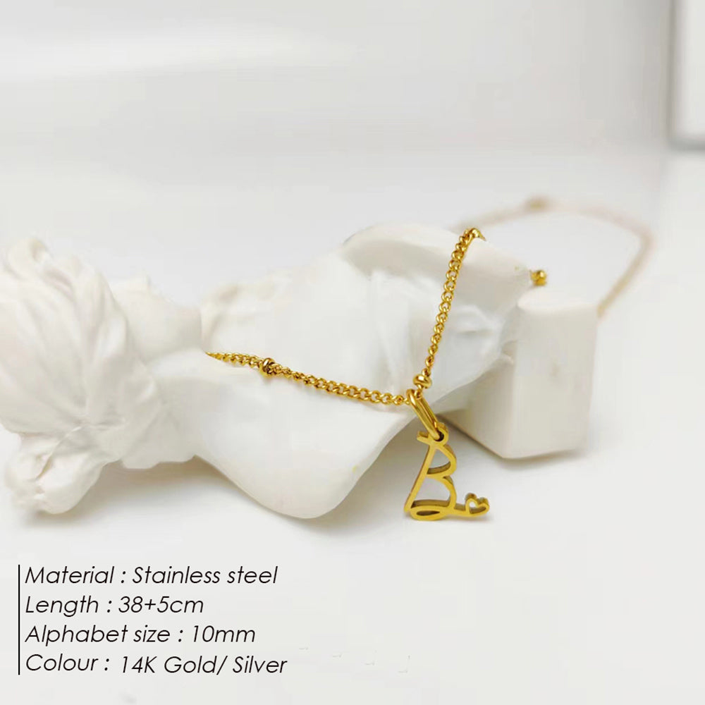 Custom Initial Necklace Personalized Letter Pendant, Custom Letter Jewelry, Personalized Letter Pendant for Her