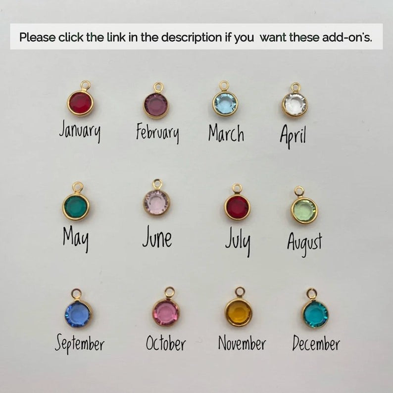 18K GOLD Birth Month Flower Necklace Birth Flower Square Zodiac Lotus Floral Pendant WATERPROOF Jewelry Birthday Gift for Her
