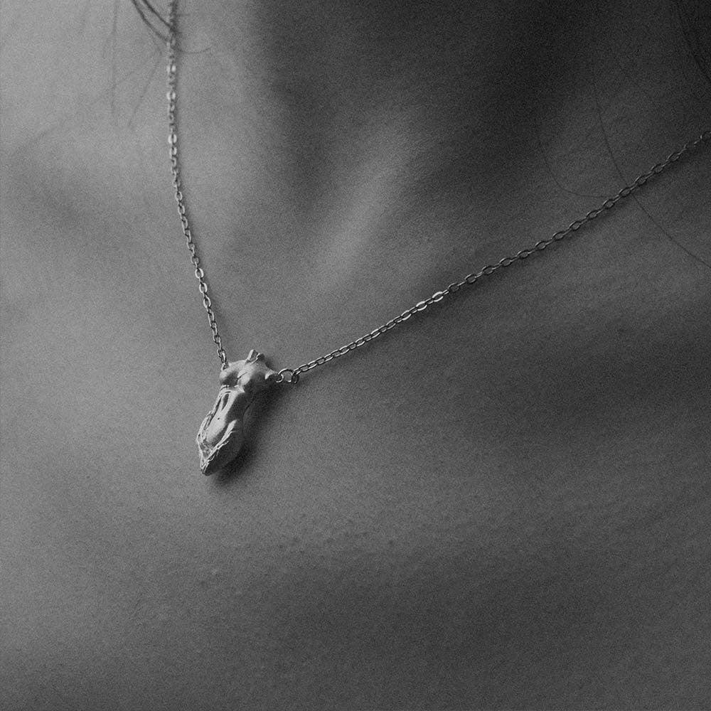 Sterling Silver Human Body Sculpture Pendant – Minimalist Artistic Figure Necklace for Men and Women, Unique Gift for Art Lovers