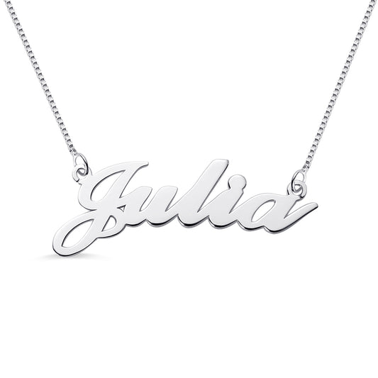 Personalized Classic Name Necklace in Silver
