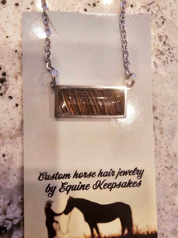 Custom Horse Hair Bracelet and Necklace Gift Set Braided by Equine Keepsakes