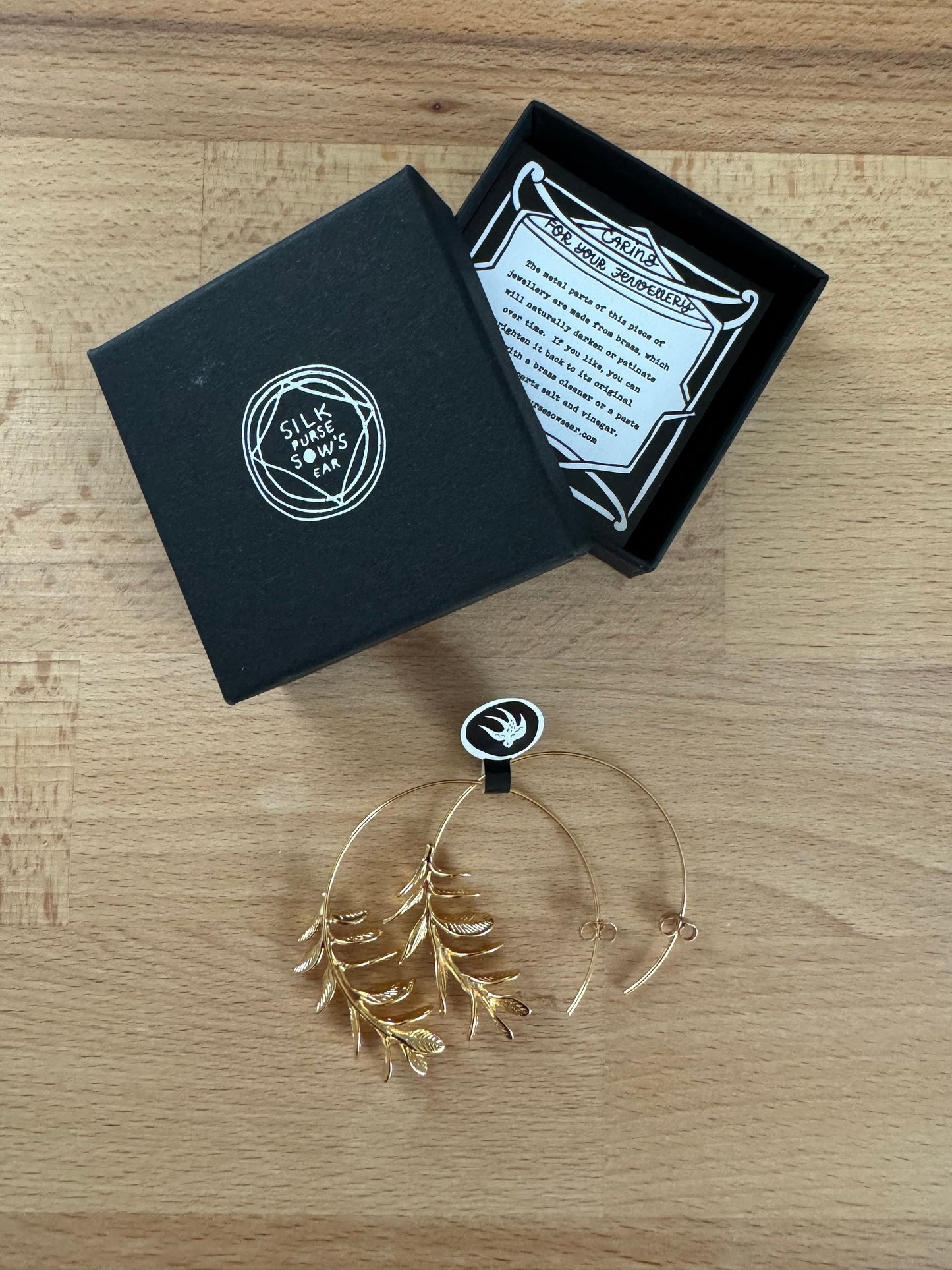 Rosemary Leaf Hoop Earrings, Gold Silver Leaf Hoop Earrings, Realistic Twig Branch Earrings, Gift for Best Friend, 30th Birthday Gift