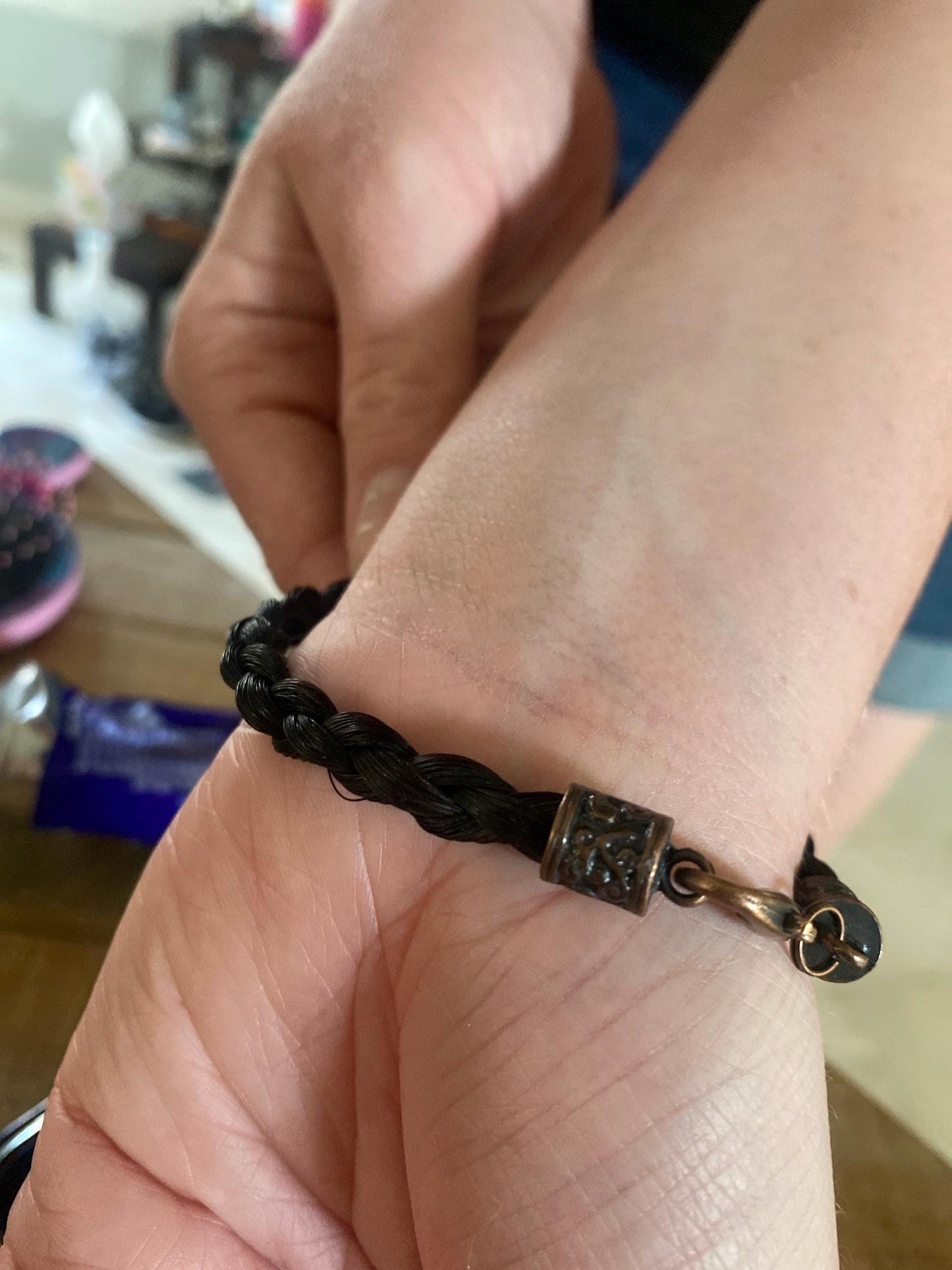 Custom Horse Hair Bracelet and Necklace Gift Set Braided by Equine Keepsakes