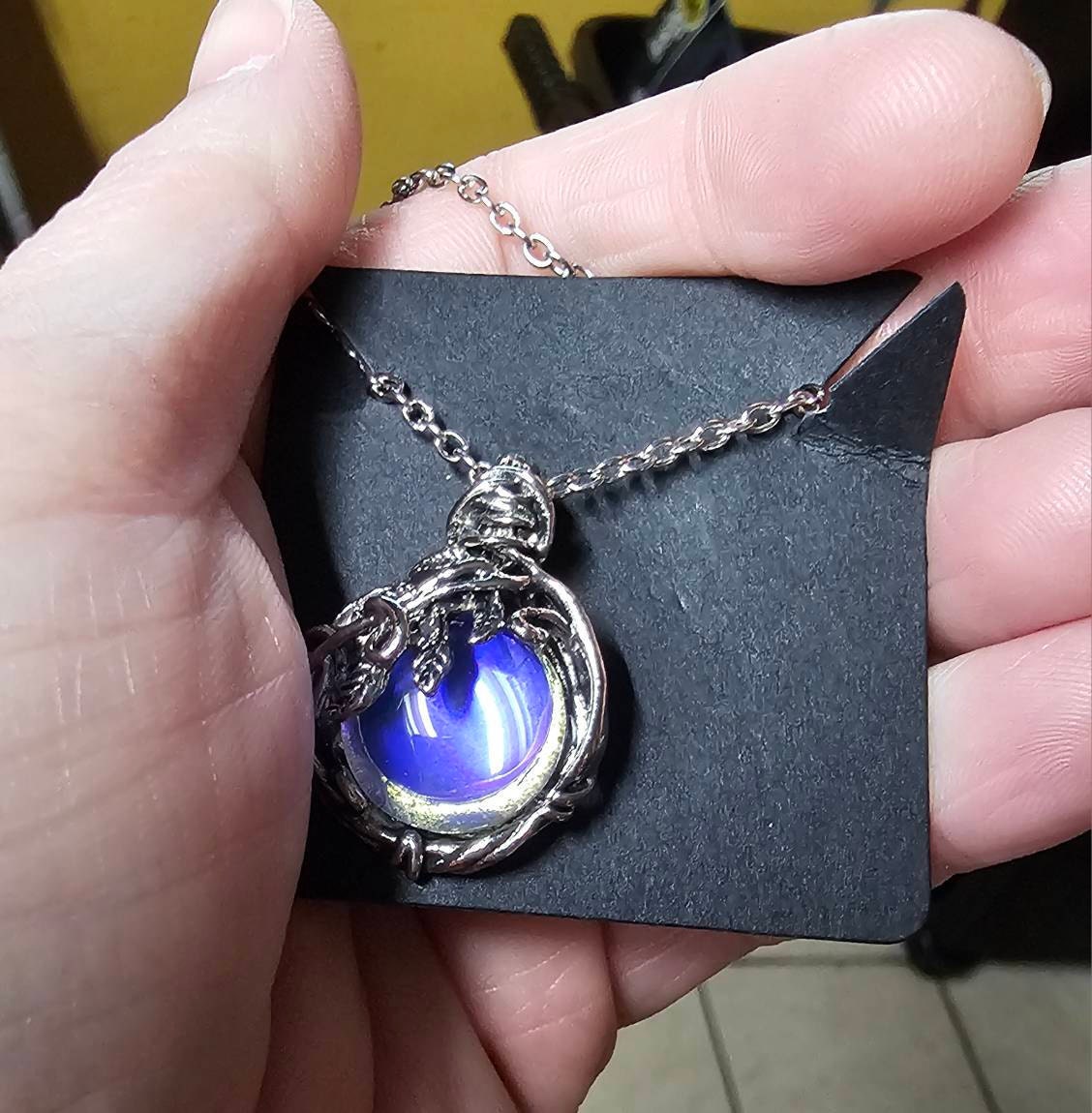 Witch’s Mirror Necklace | Hexenspiegel Protection Amulet From Dark Arts |  Wiccan Amulet | Alter Tool
