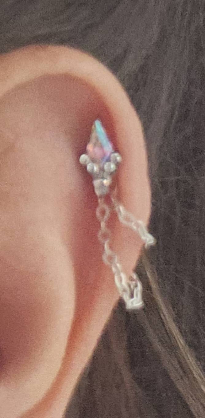 Earring Chain - Helix Chain - Chain Ear jacket- Dangle Earring - Earring Charm Chain - Cartilage Earring - Stud Earrings - Ear Chain