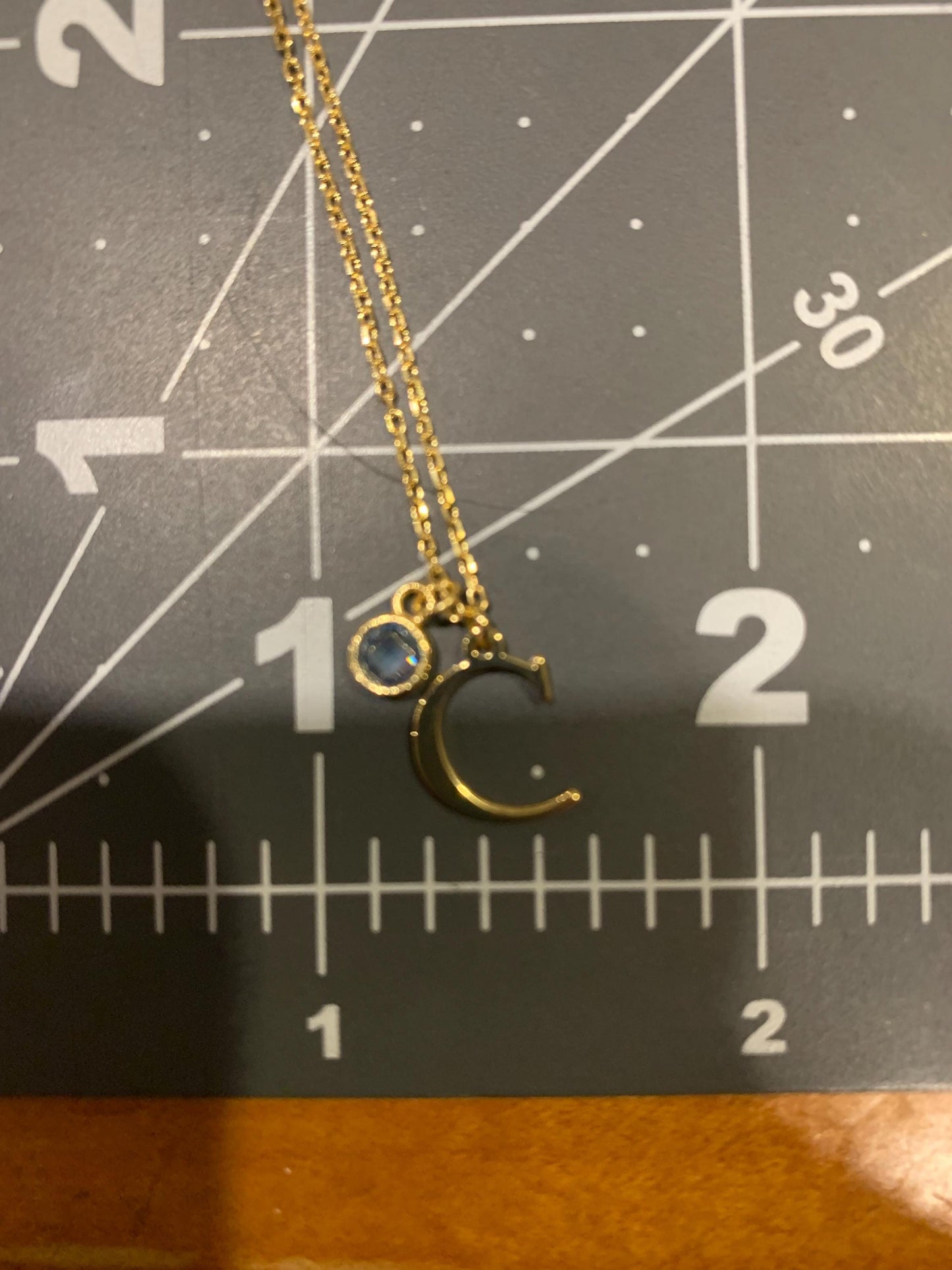 14K Solid Gold Initial Birthstone Necklace, Personalized Initial Necklace, Silver Necklace, Mothers Necklace, Mothers Day Gift, Gift for her