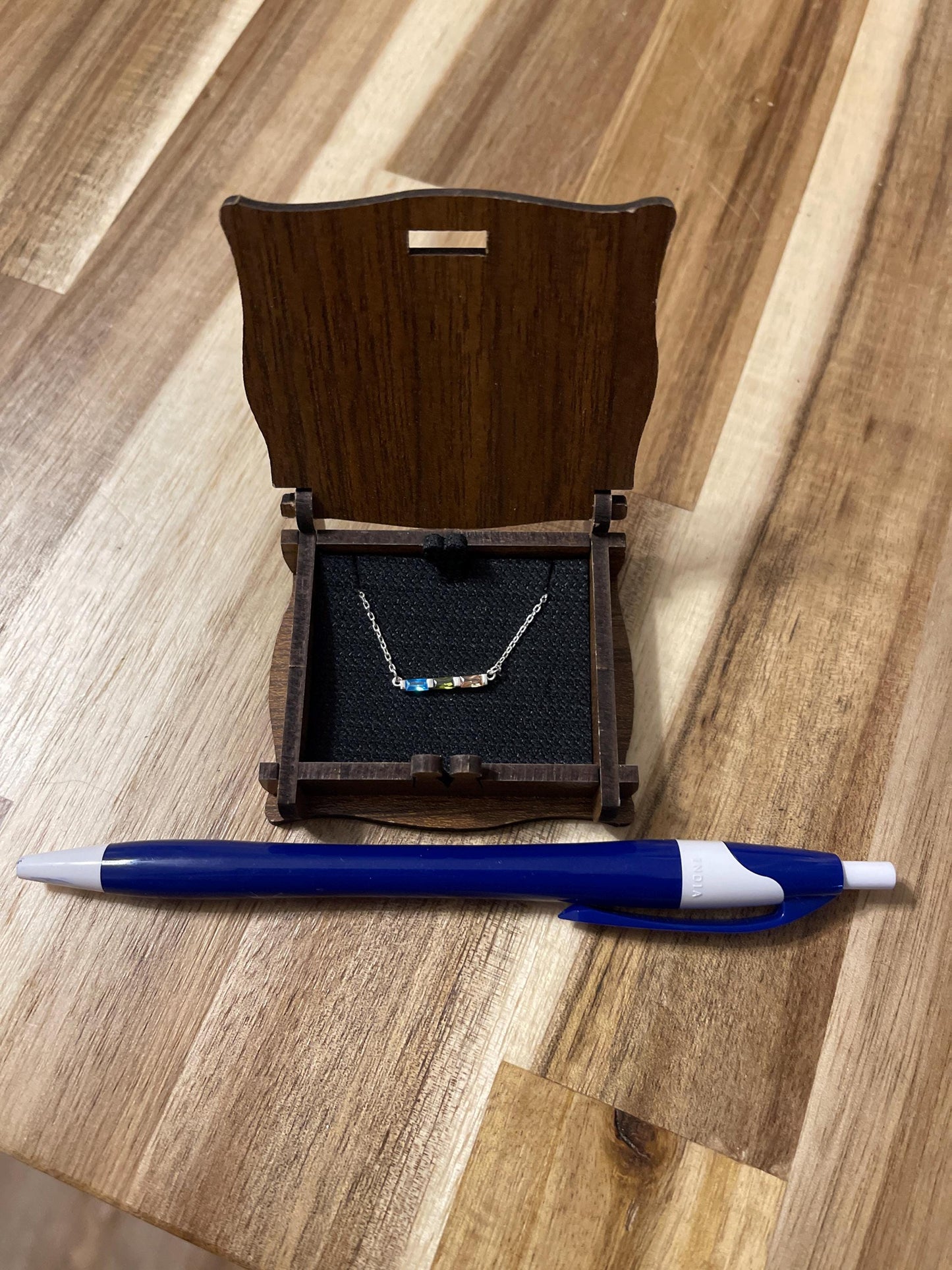 Baguette Birthstone Necklace,Family Birthstone Necklace,Personalized Gift,Mother's Birthstone Jewelry,Mothers Day Gift for Mom,Birthday Gift