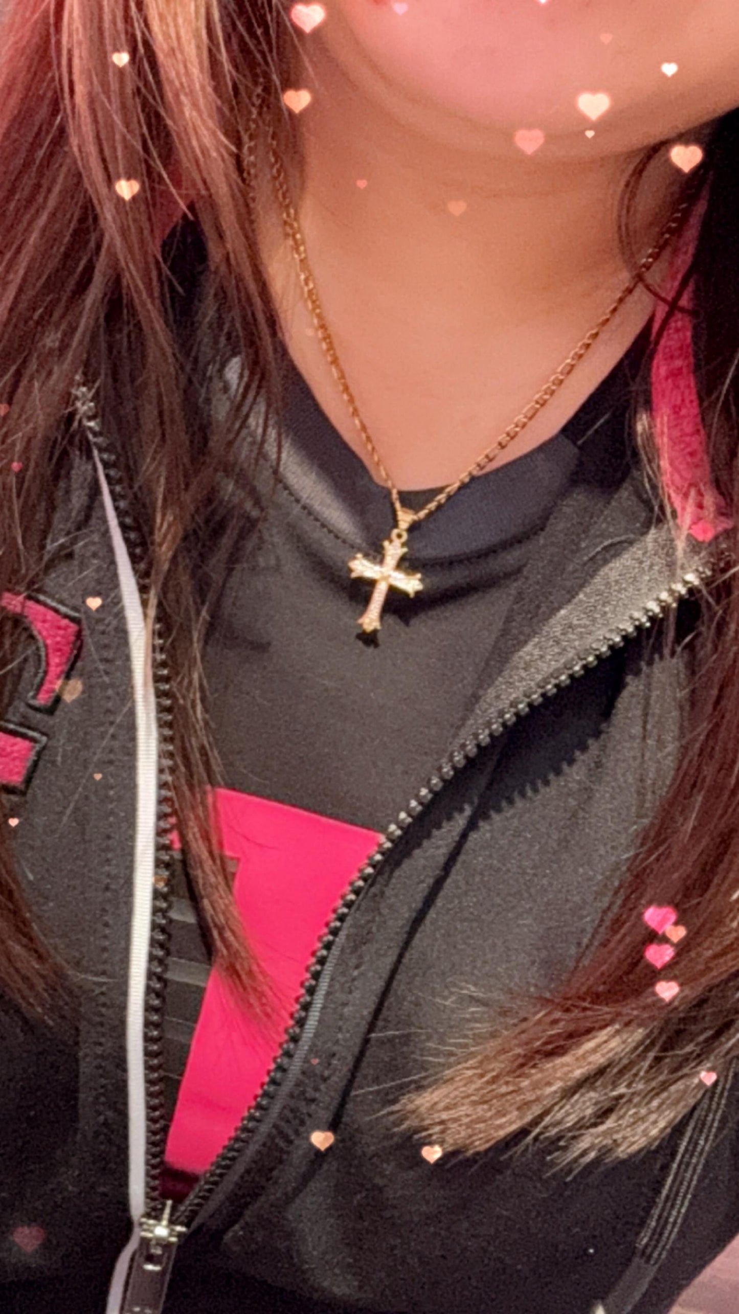 Gold Filled Cross Necklace Gold Religious Cross Charm Unisex Women Men Necklace Pray Christian Faith Pendant WATERPROOF Everyday Jewelry