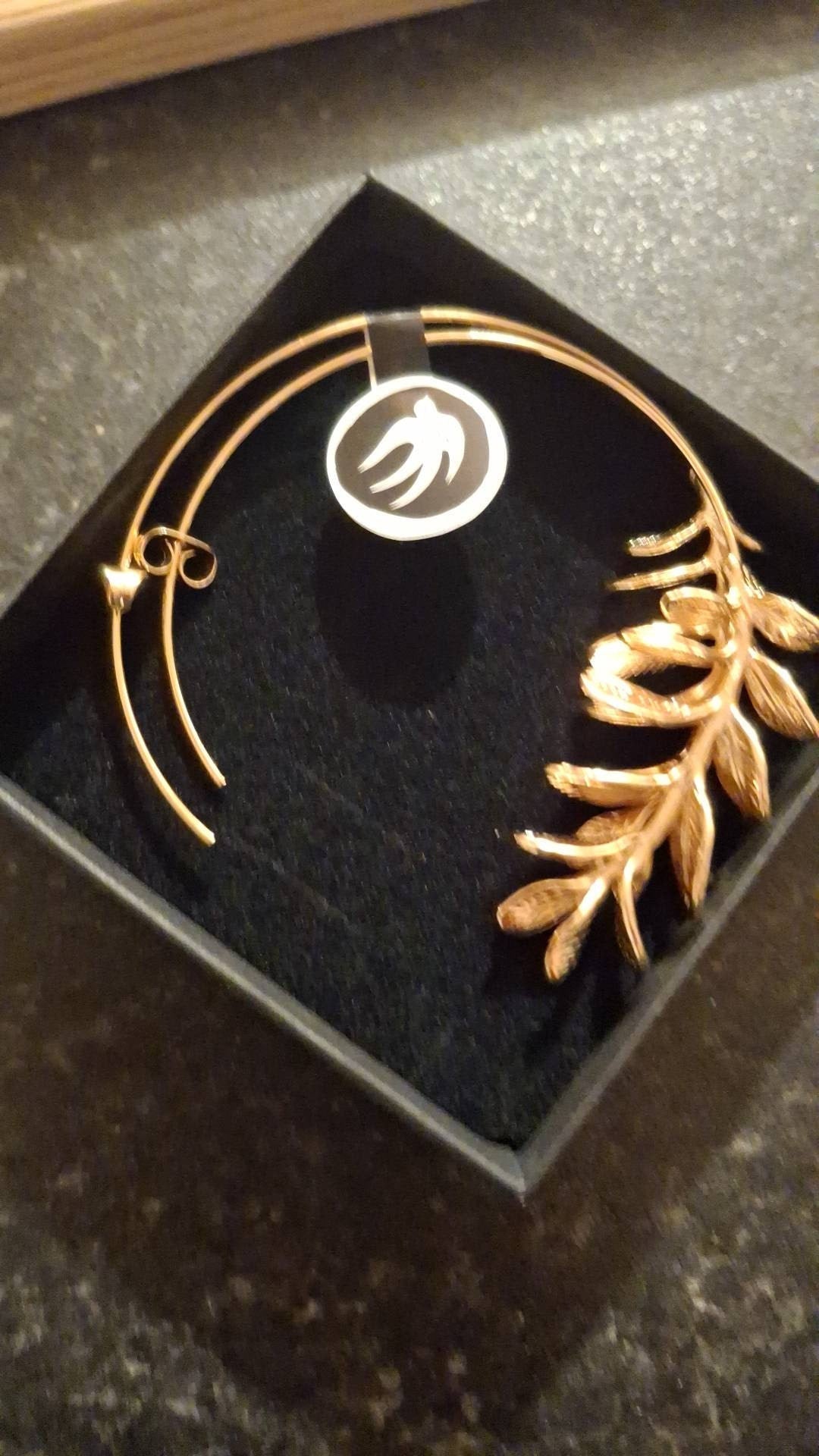 Rosemary Leaf Hoop Earrings, Gold Silver Leaf Hoop Earrings, Realistic Twig Branch Earrings, Gift for Best Friend, 30th Birthday Gift
