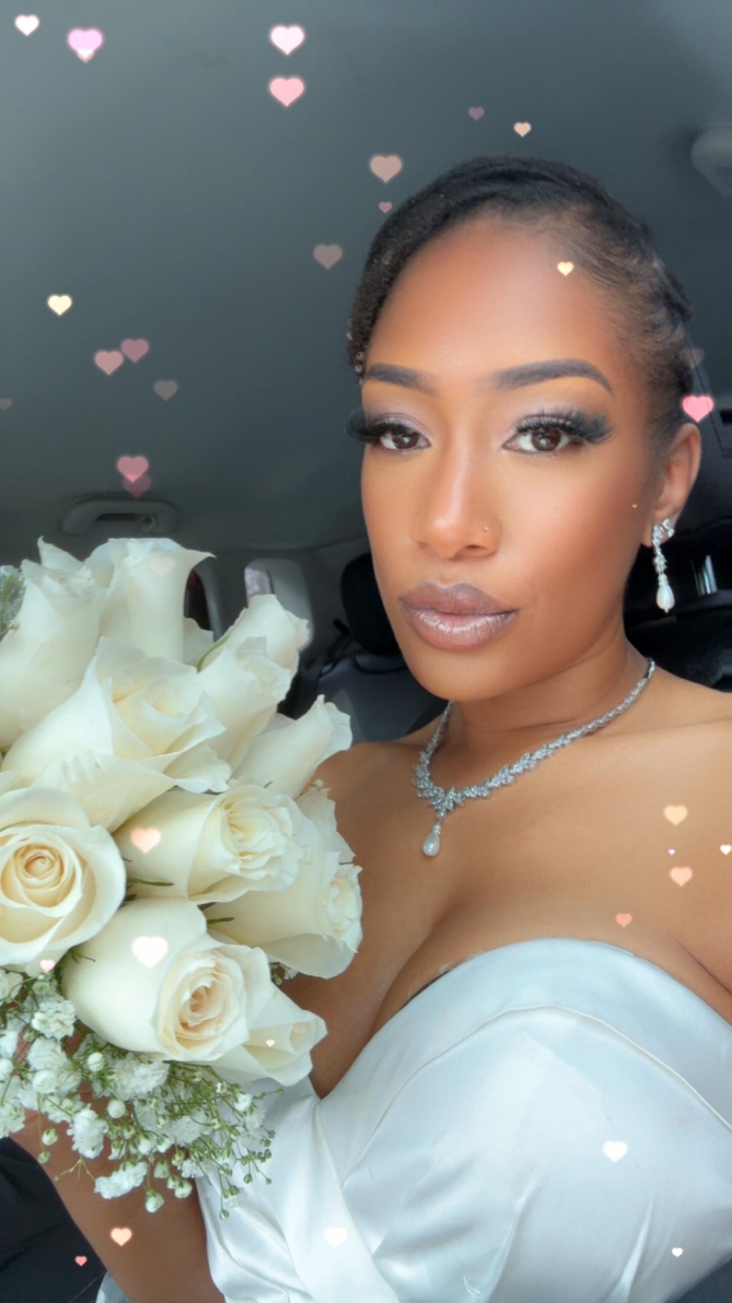 Pearl Bridal Necklace set Pearl Wedding Jewelry Rose Gold Pearl Necklace Pearl Bridal Necklace set Pearl Bridesmaid Jewelry Set