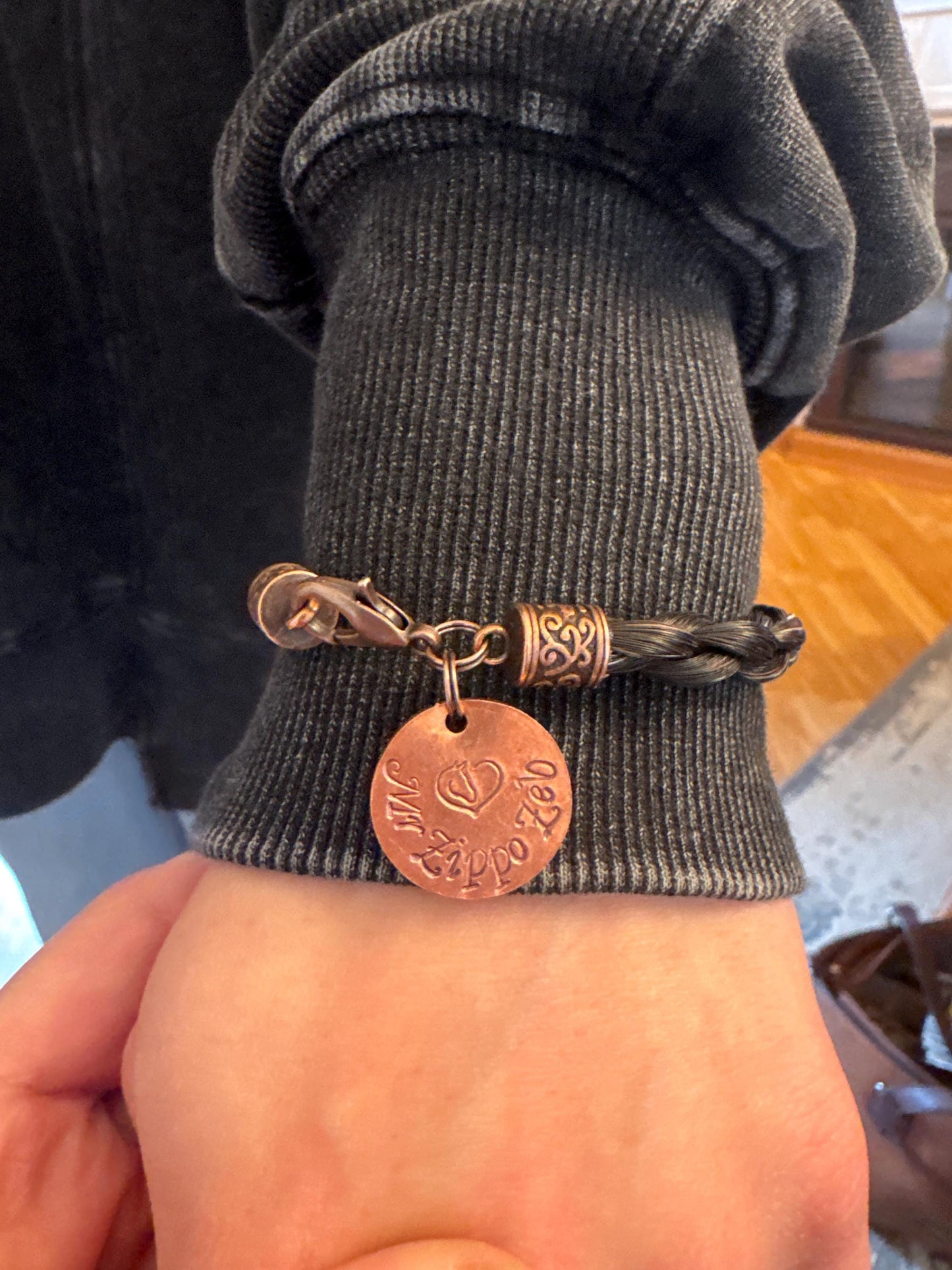 Custom Horse Hair Bracelet and Necklace Gift Set Braided by Equine Keepsakes