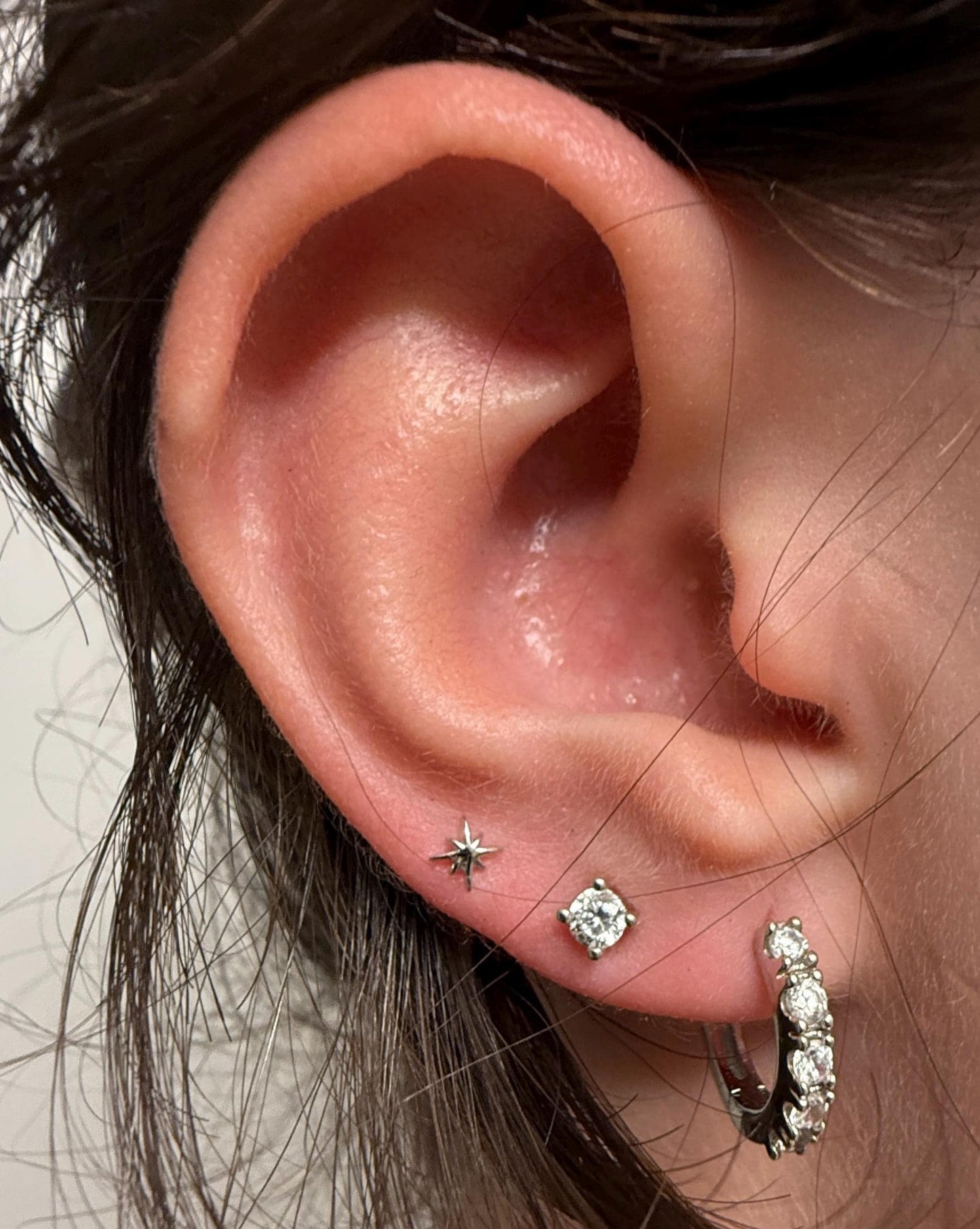 Tiny Star stud earrings - Dainty stud earrings - Sterling silver stud earrings