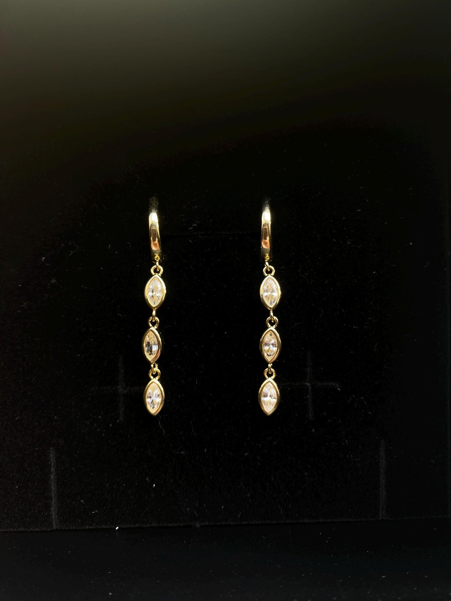 Custom Leaf Birthstone Earrings, Daily Earring, Diamond Dangle Earrings, Birthday Gift, Grandma Gift for Mom, Mothers Day Gift for Her