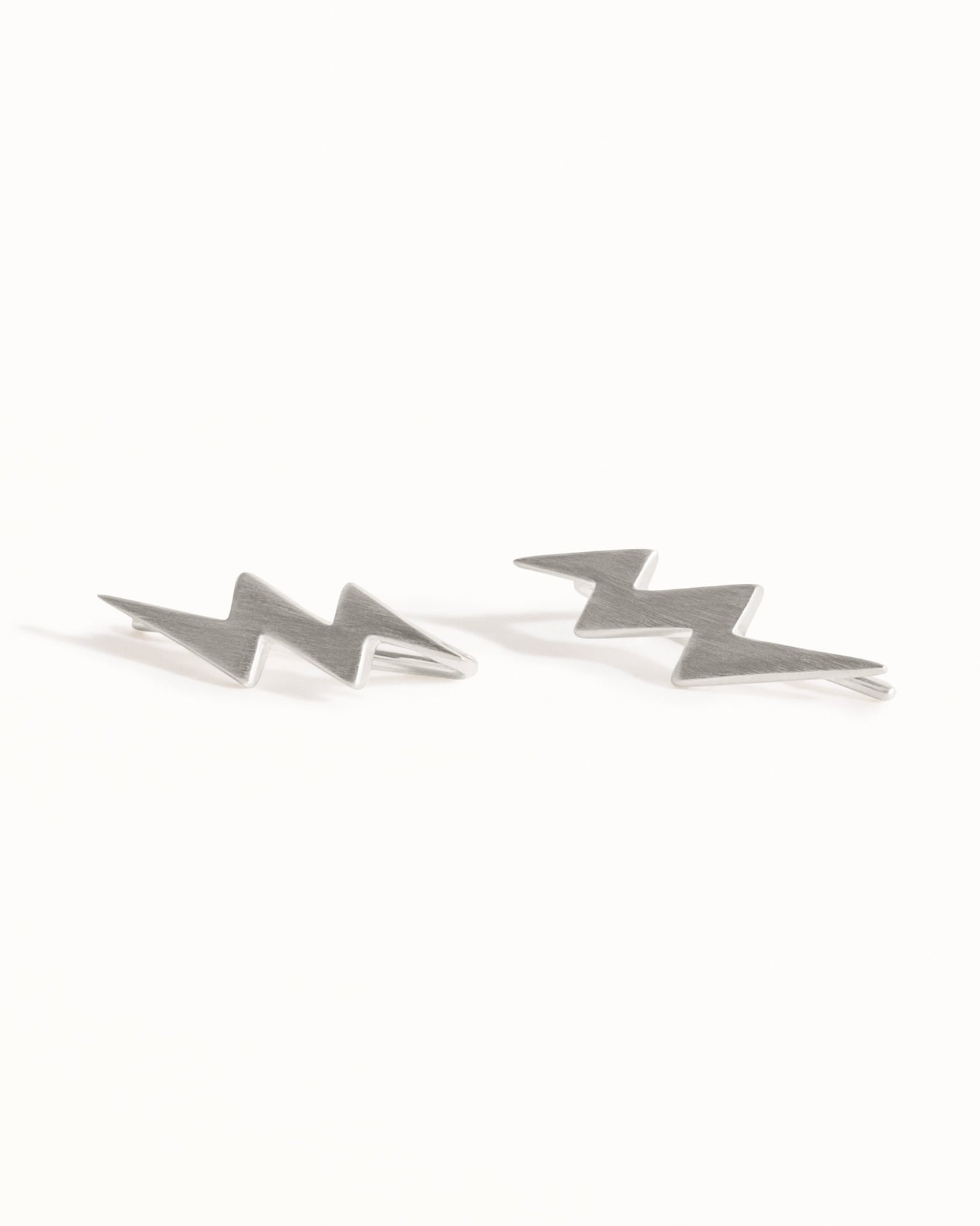 Bolt Earring Ear Climber 925 Sterling Silver Ear Cuff Lightning 14K Ear Crawler Chic Fashion Earrings Modern Jewelry Gift - FES009