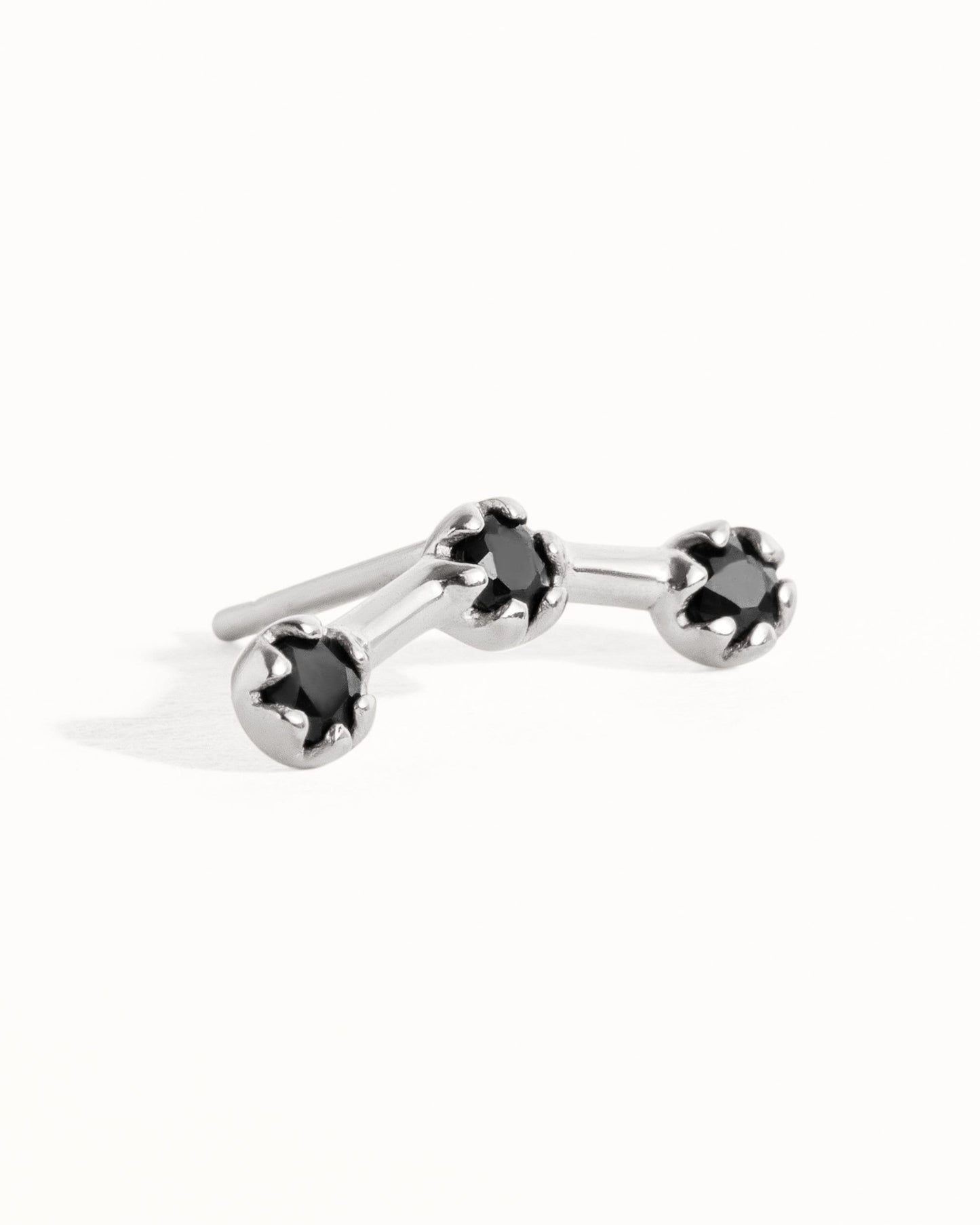 Celestial Stars Helix Earring Sterling Silver Gold Helix Piercing Dainty Modern Cartilage Earring Helix Jewelry Stud Constellation - CRT007