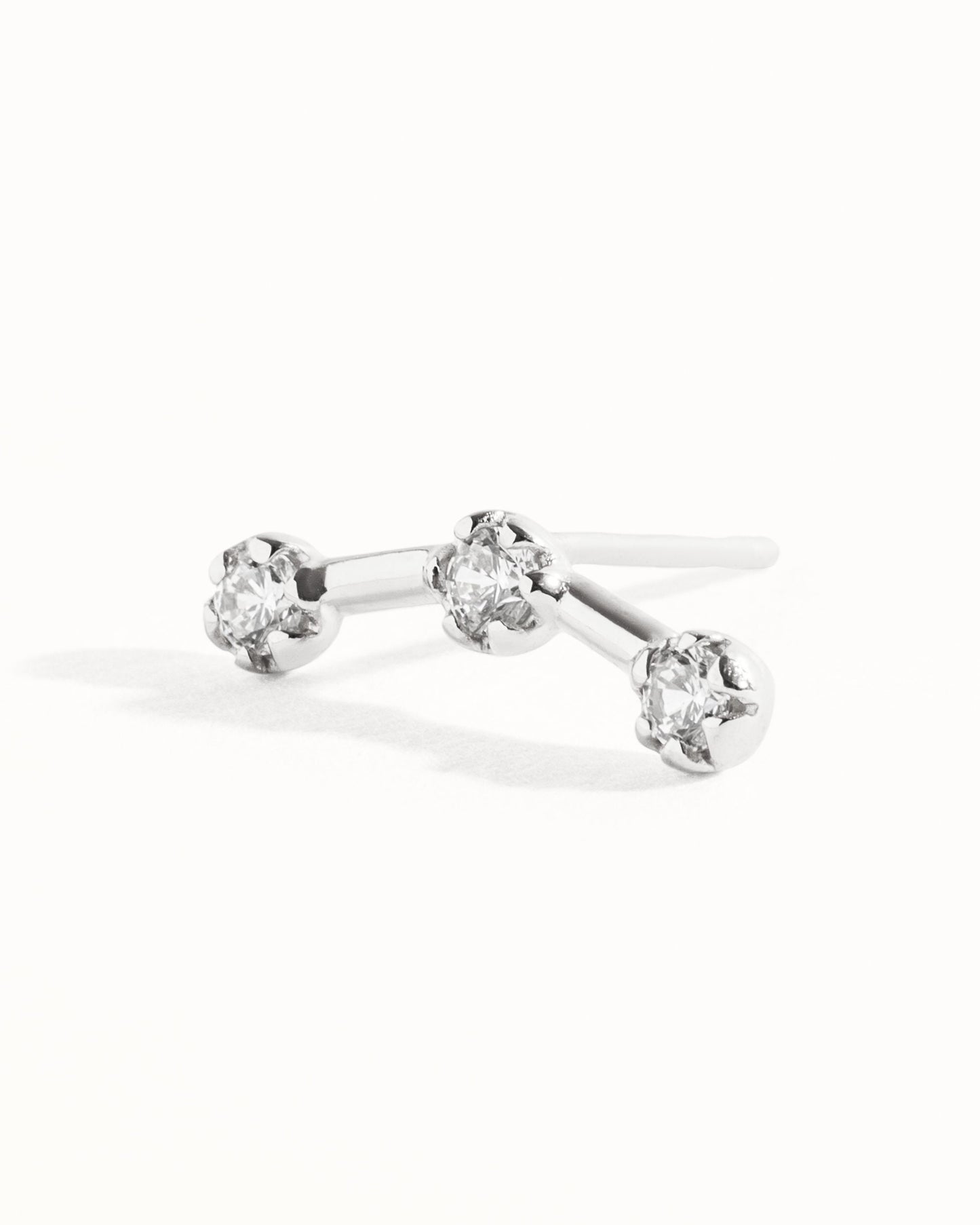 Celestial Stars Helix Earring Sterling Silver Gold Helix Piercing Dainty Modern Cartilage Earring Helix Jewelry Stud Constellation - CRT007