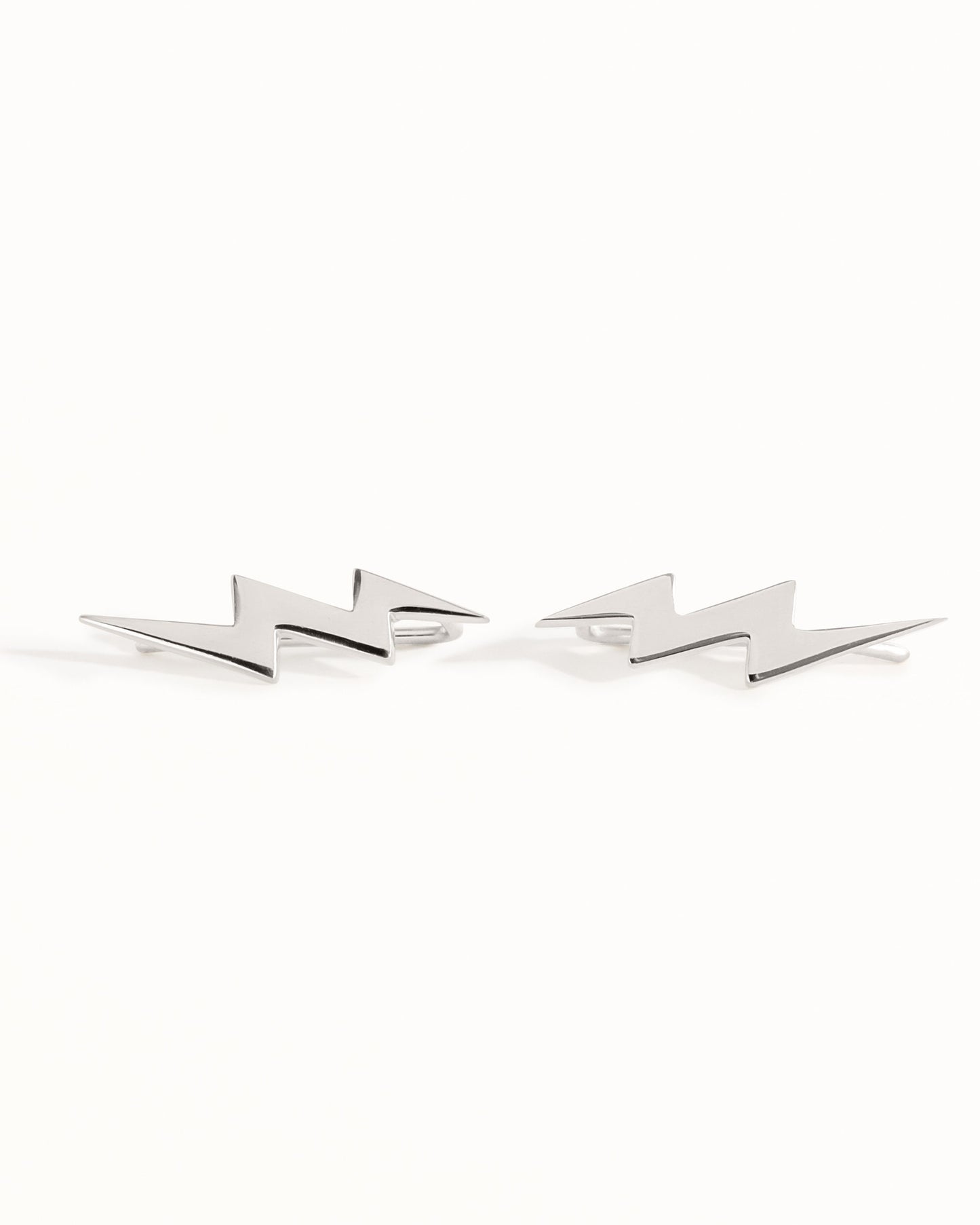Bolt Earring Ear Climber 925 Sterling Silver Ear Cuff Lightning 14K Ear Crawler Chic Fashion Earrings Modern Jewelry Gift - FES009