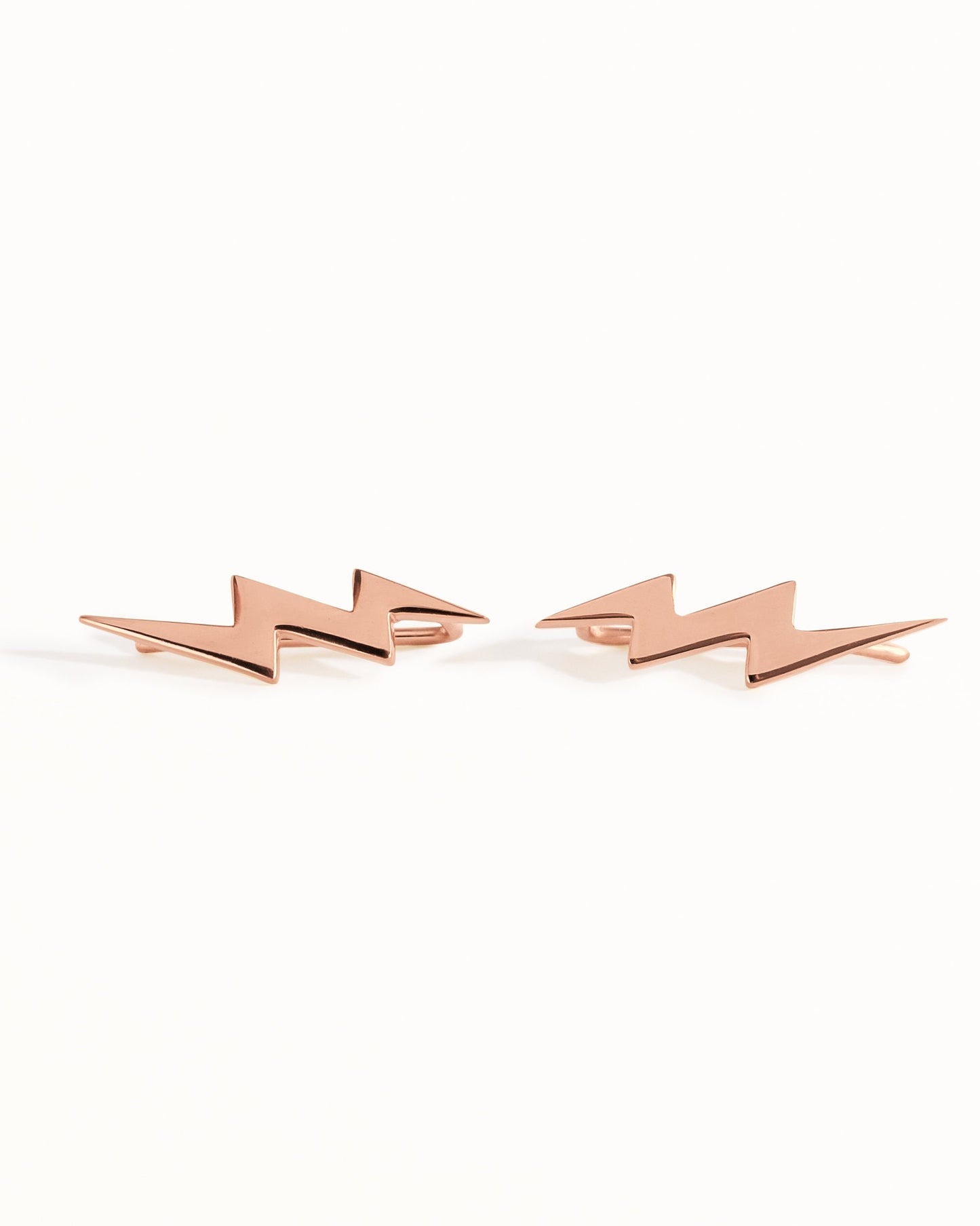 Bolt Earring Ear Climber 925 Sterling Silver Ear Cuff Lightning 14K Ear Crawler Chic Fashion Earrings Modern Jewelry Gift - FES009